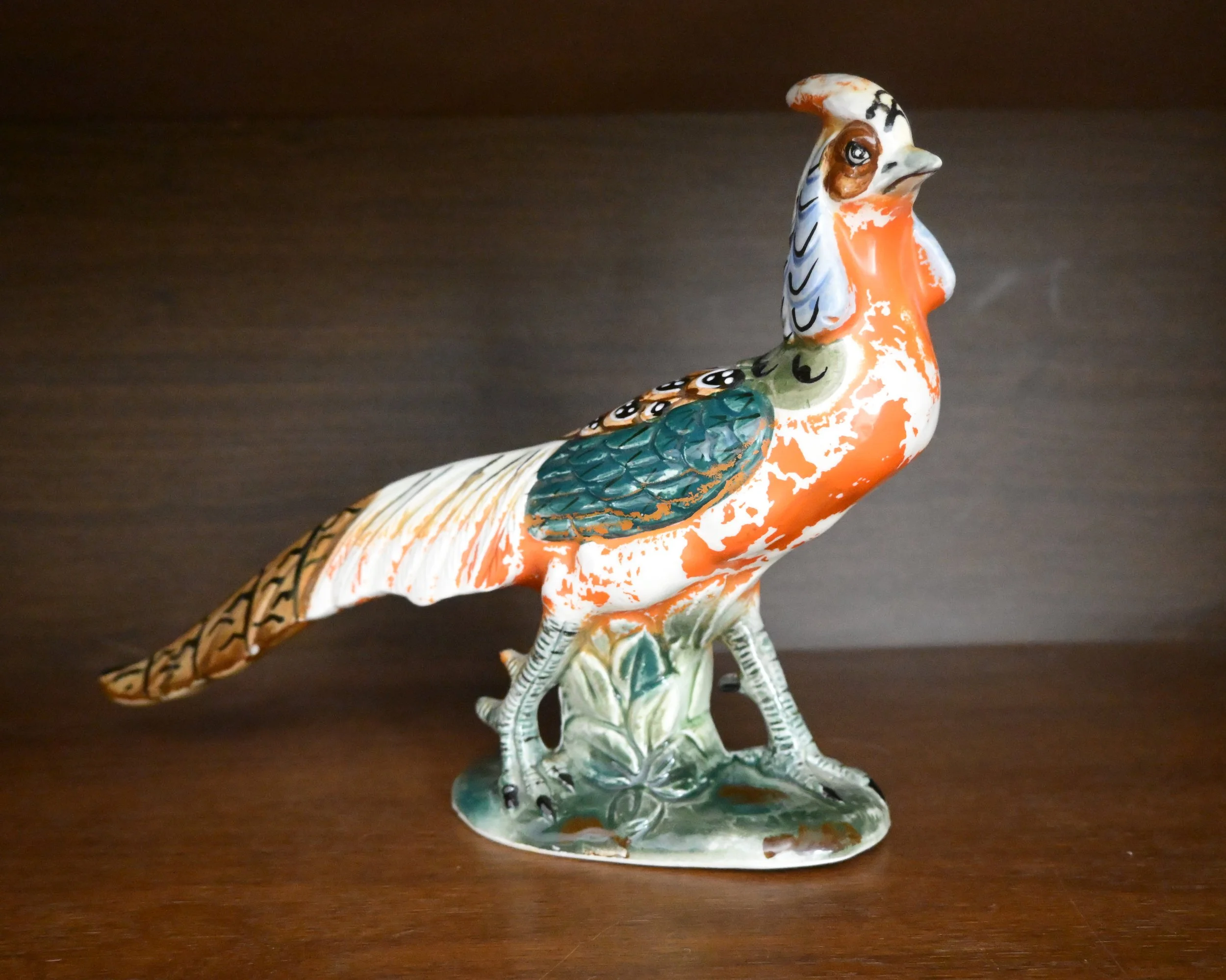 Vintage Hand-Painted Ceramic Pheasant