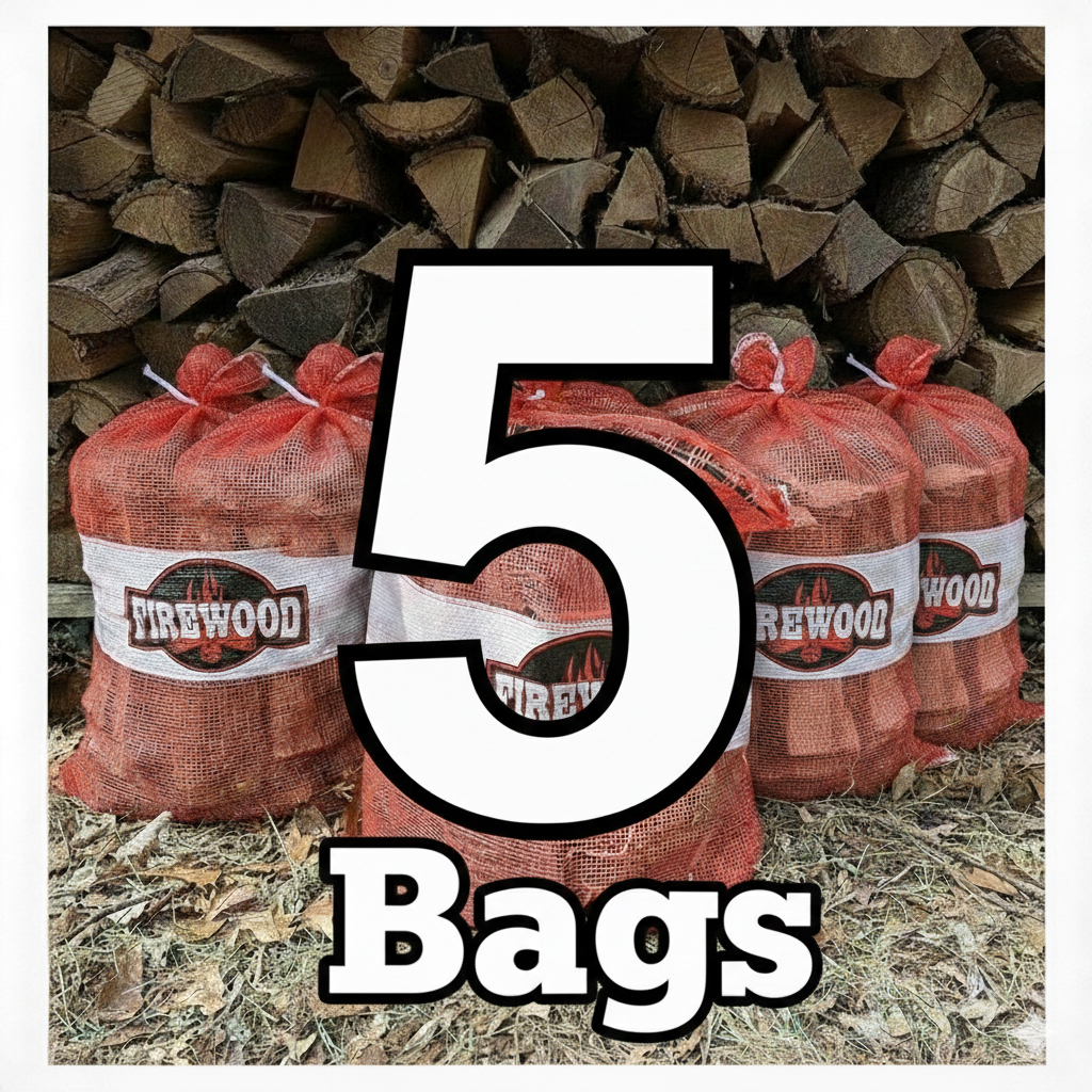 5 Bags of Premium Campfire Wood