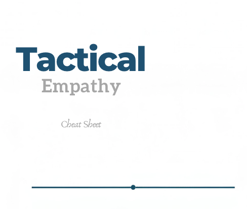 Tactical Empathy Cheat Sheet