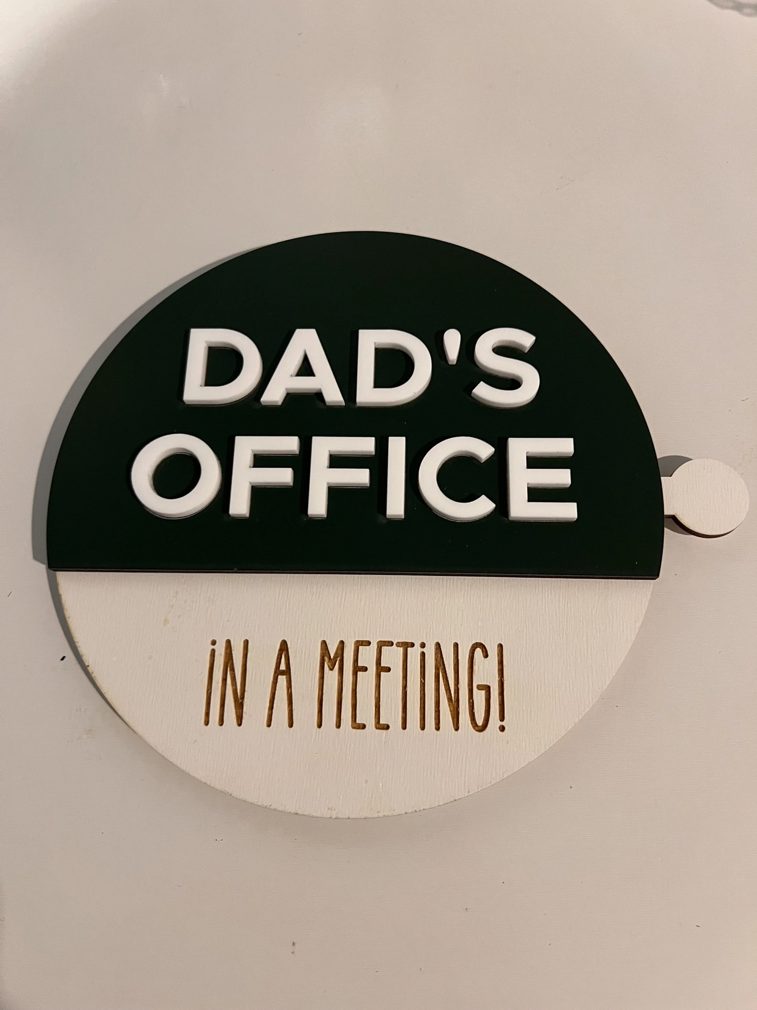 Door sign.