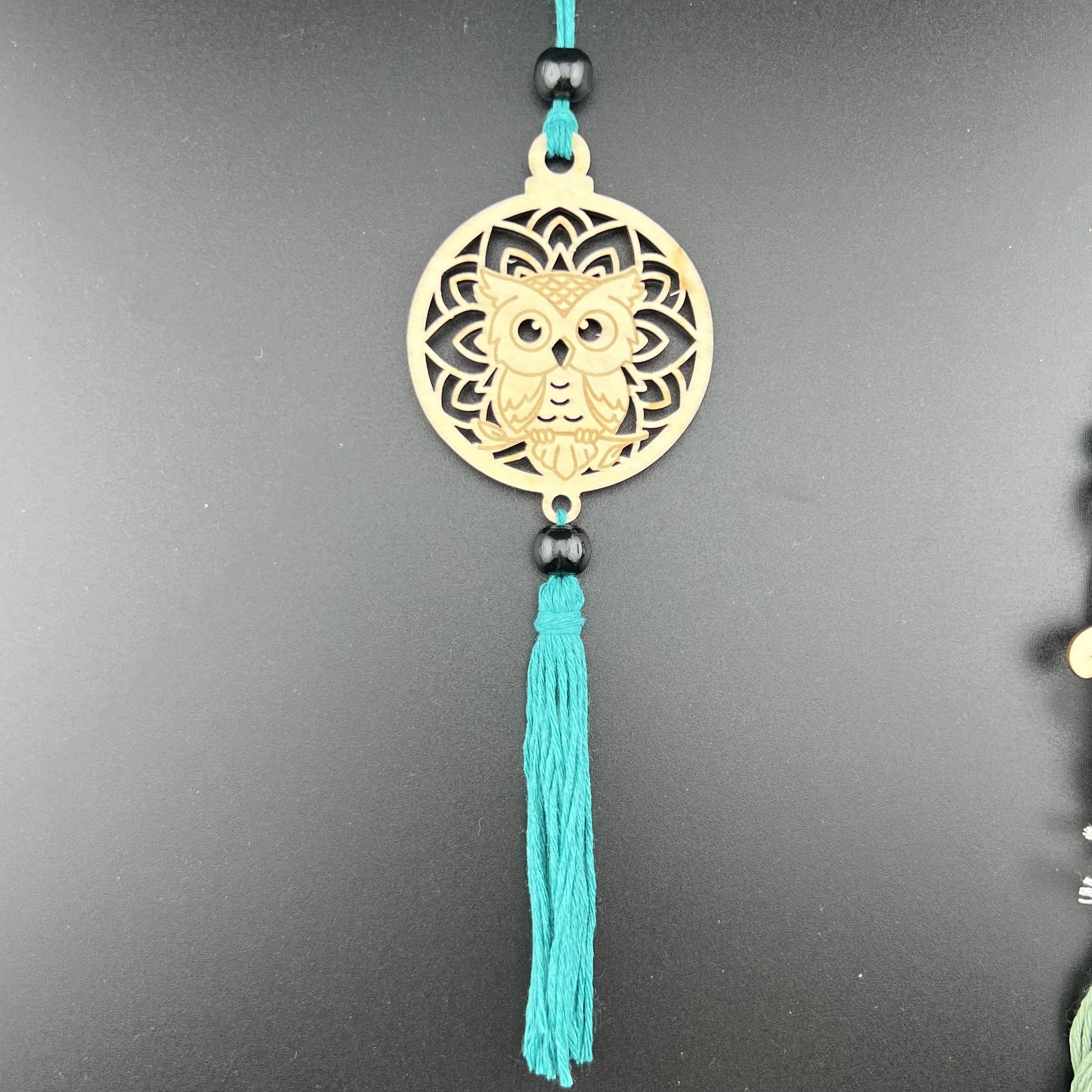 Car Charm - Owl on branch