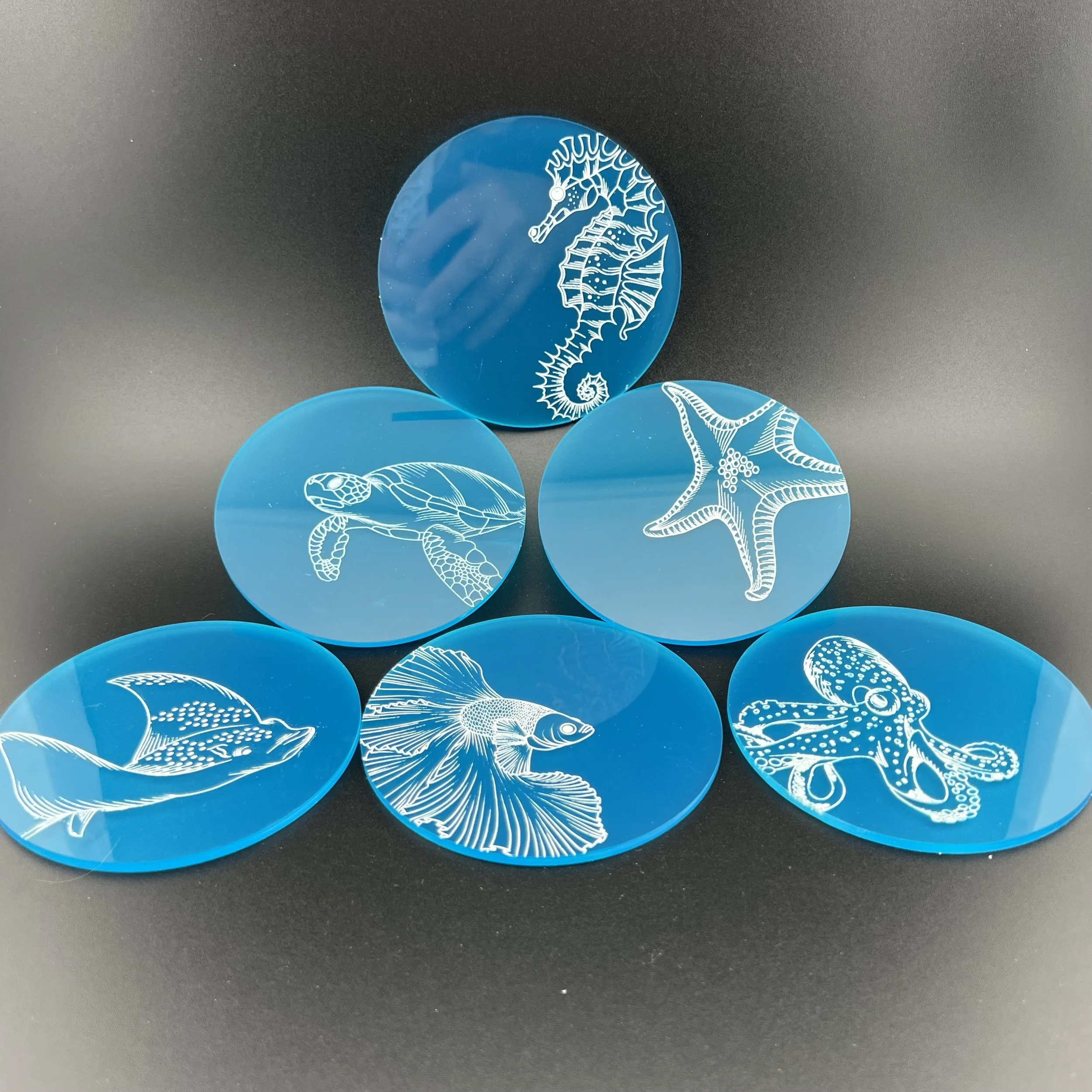 Sea Animals Coasters Set