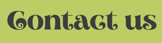 Text reading 'Contact us' on a green background.