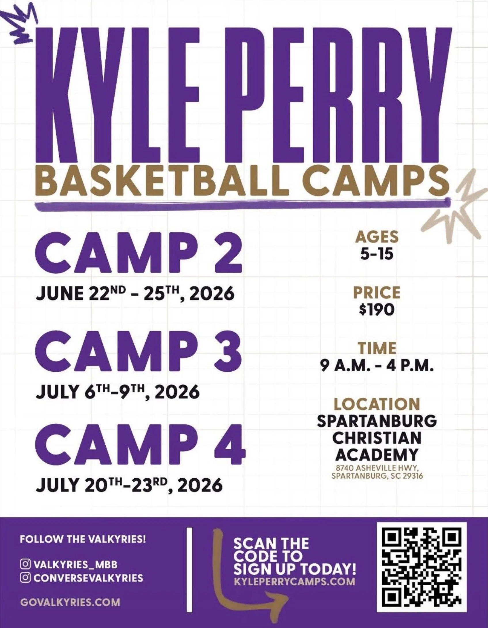 🏀 One more chance to hit the court this summer! 🏀

Looking for a fun, active way to keep your kids moving before school starts? Kyle Perry Basketball Camp still has ONE camp session left with spots available this summer, and it&rsquo;s right here i