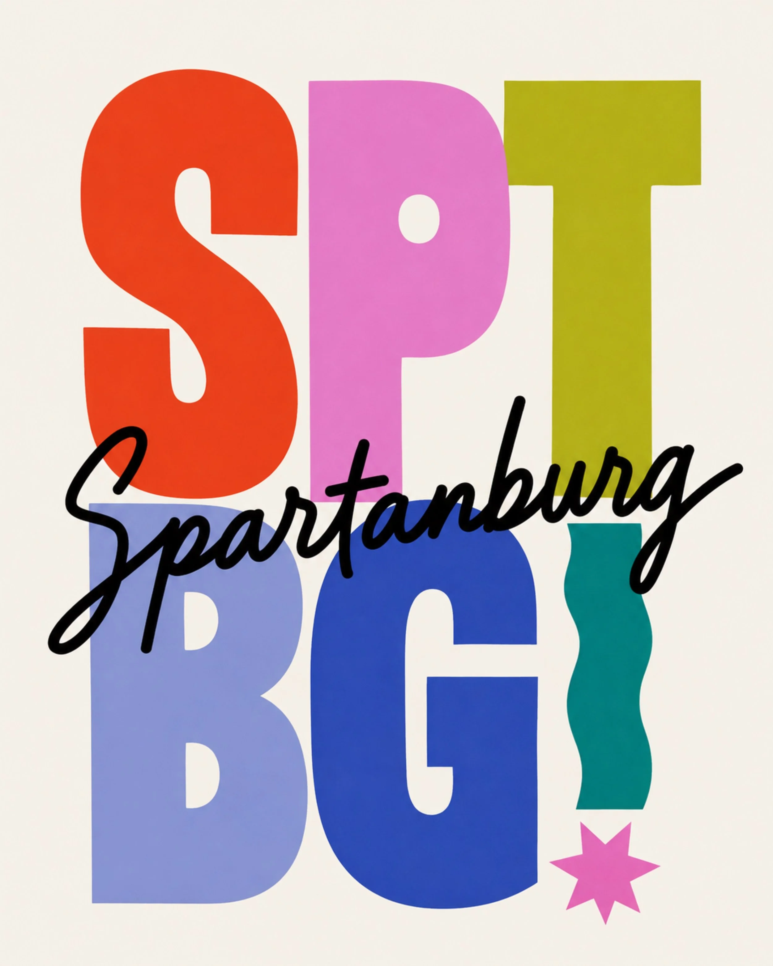 Okayyyy Spartanburg&hellip; we&rsquo;re about to have a little more FUN around here. 👀✨

New Spartanburg merch is coming to the site soon, and this seriously fun SPTBG design is just the beginning.

Spartanburg is having a moment, and we think the m