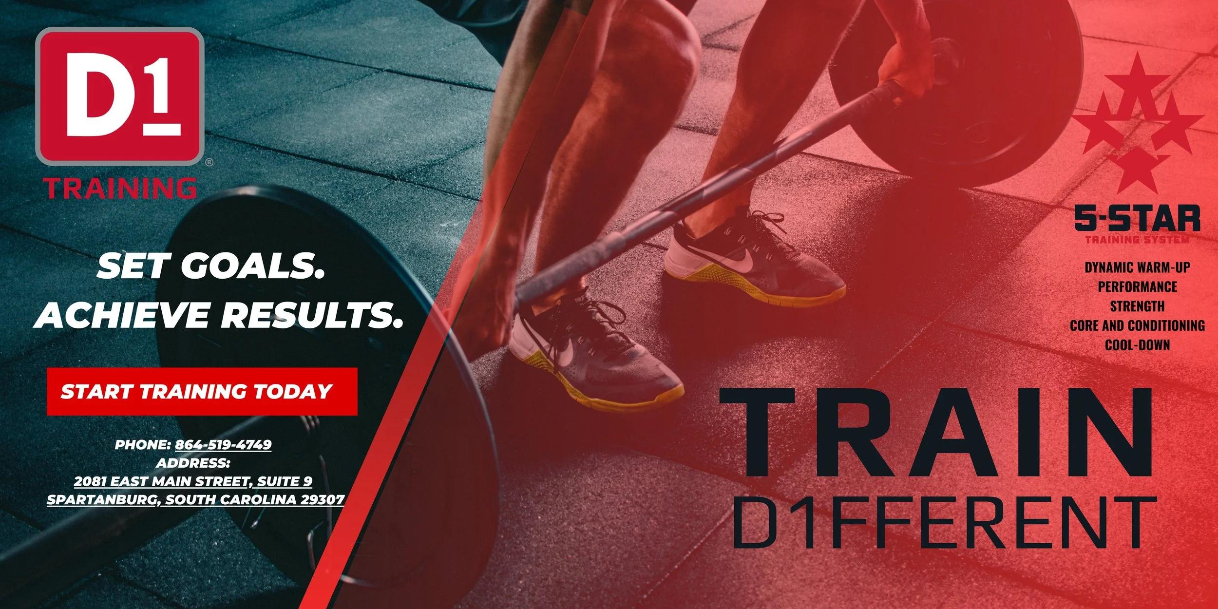 D1 Training Spartanburg South Carolina Training Gym