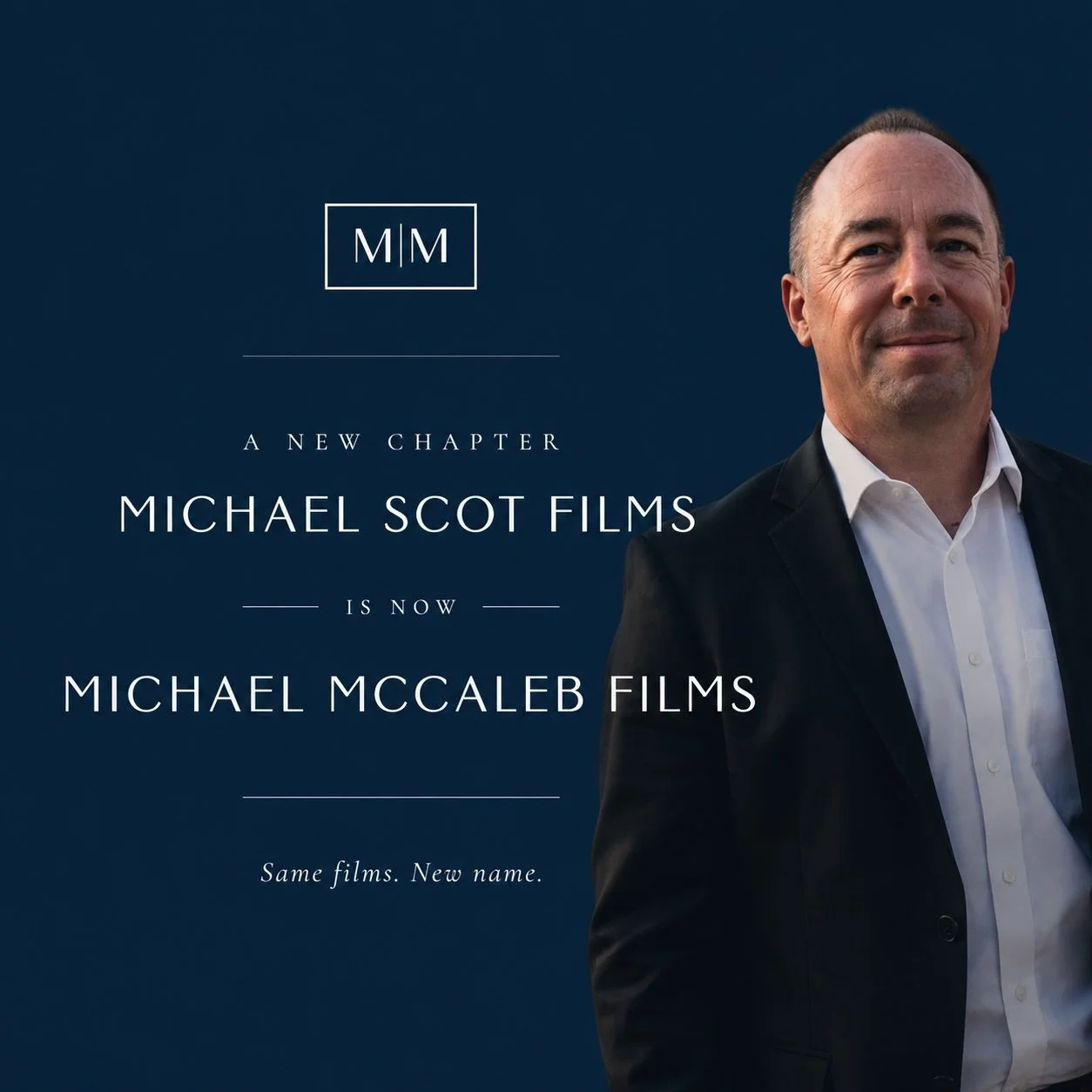 A new name. The same heart behind the films.
Michael Scot Films is now Michael McCaleb Films.
I changed the name to simplify the brand and make it feel more personal, clear, and true to the work I create.
The service is the same.
The care is the same