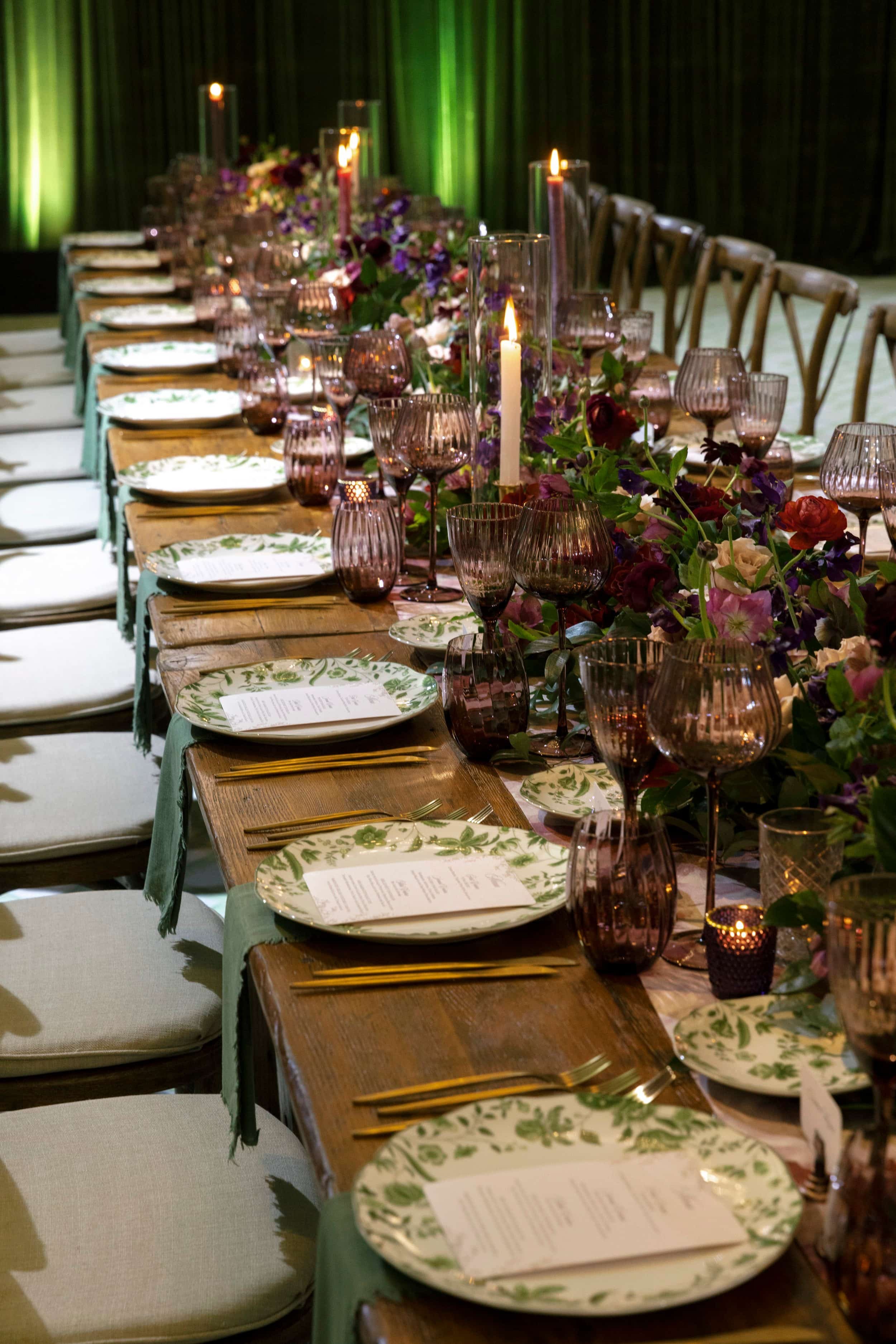 reception table Inn at Rancho Santa Fe Matthew Hanlon Photography