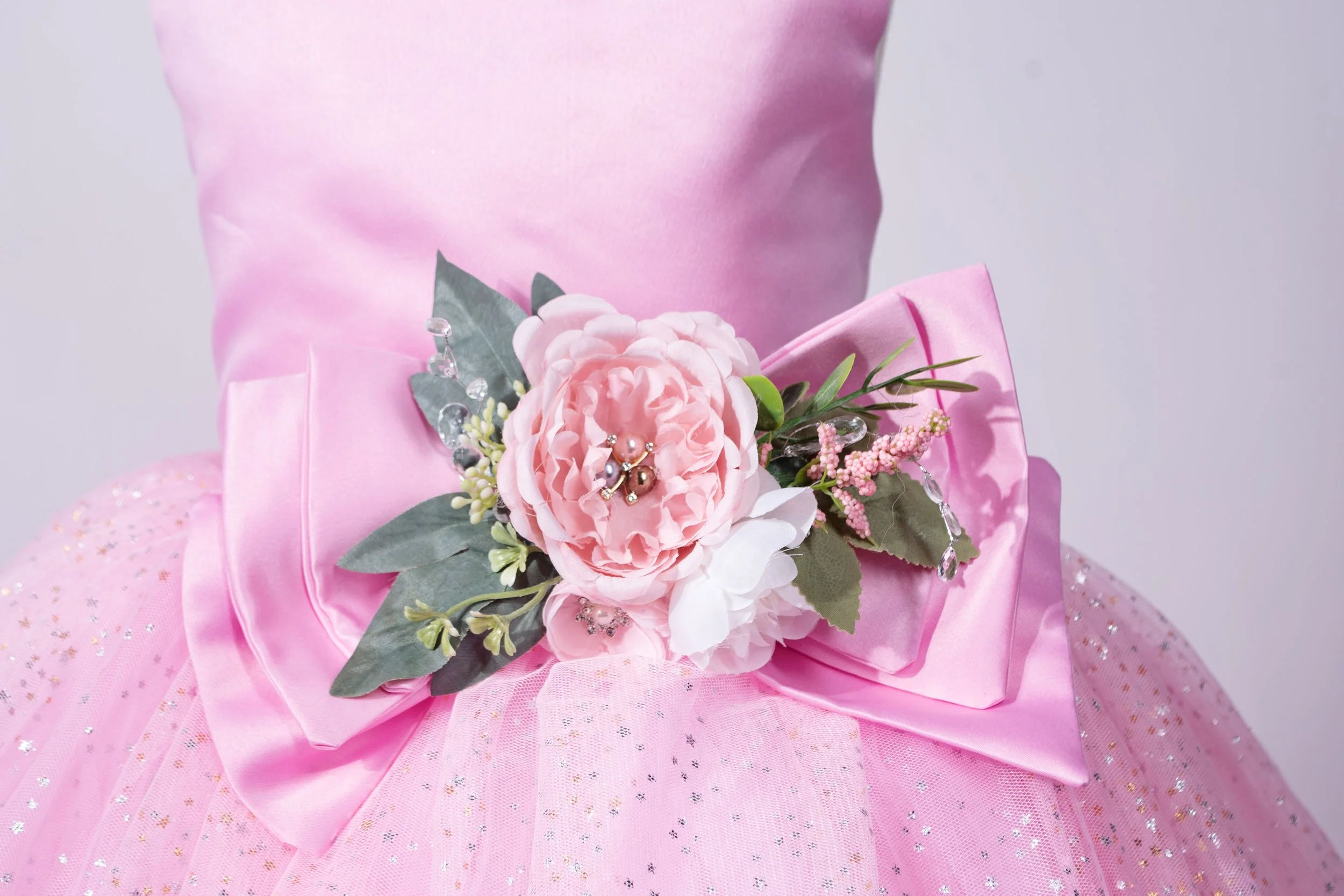 The Ultimate Couture Statement Set | Extra Large Fabric Bow & Floral Cluster Bundle