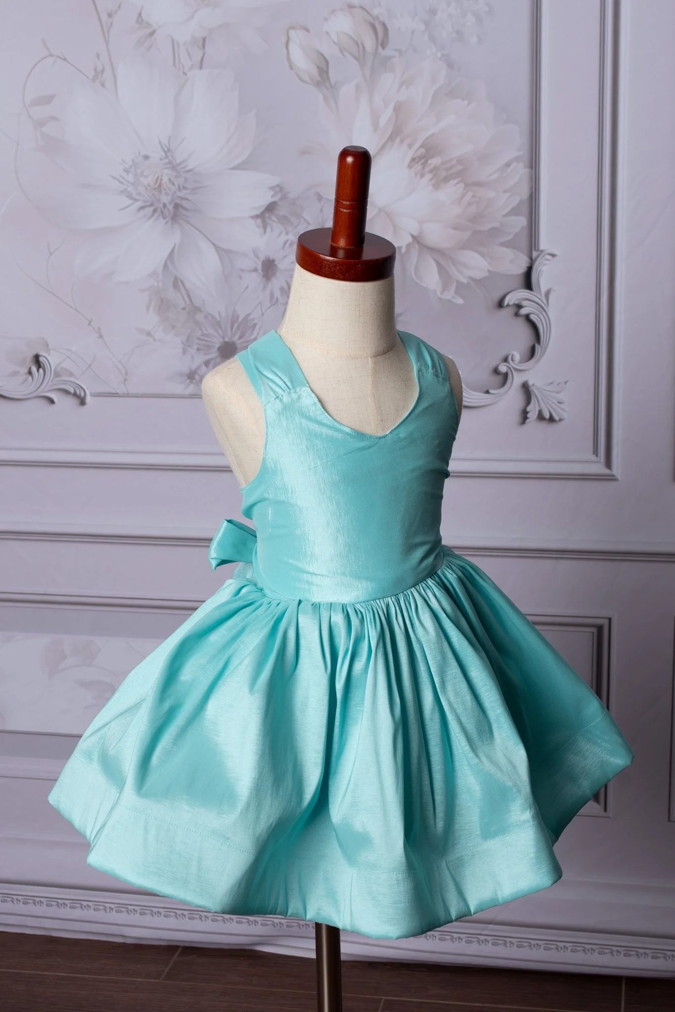 Clara Taffetta Gown- Knee Length