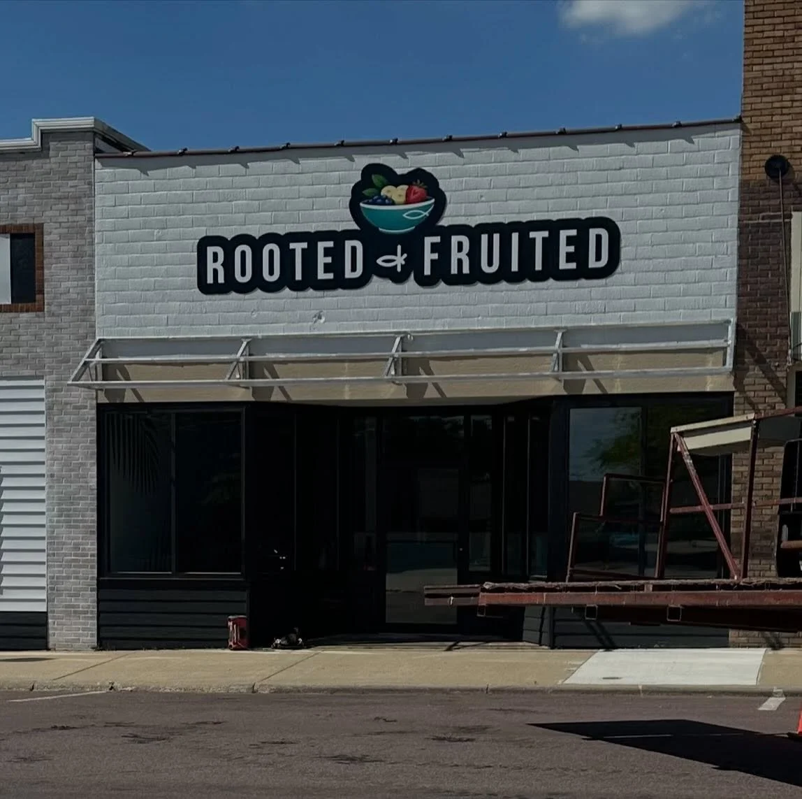 Rooted & Fruited storefront in Pipestone, Minnesota