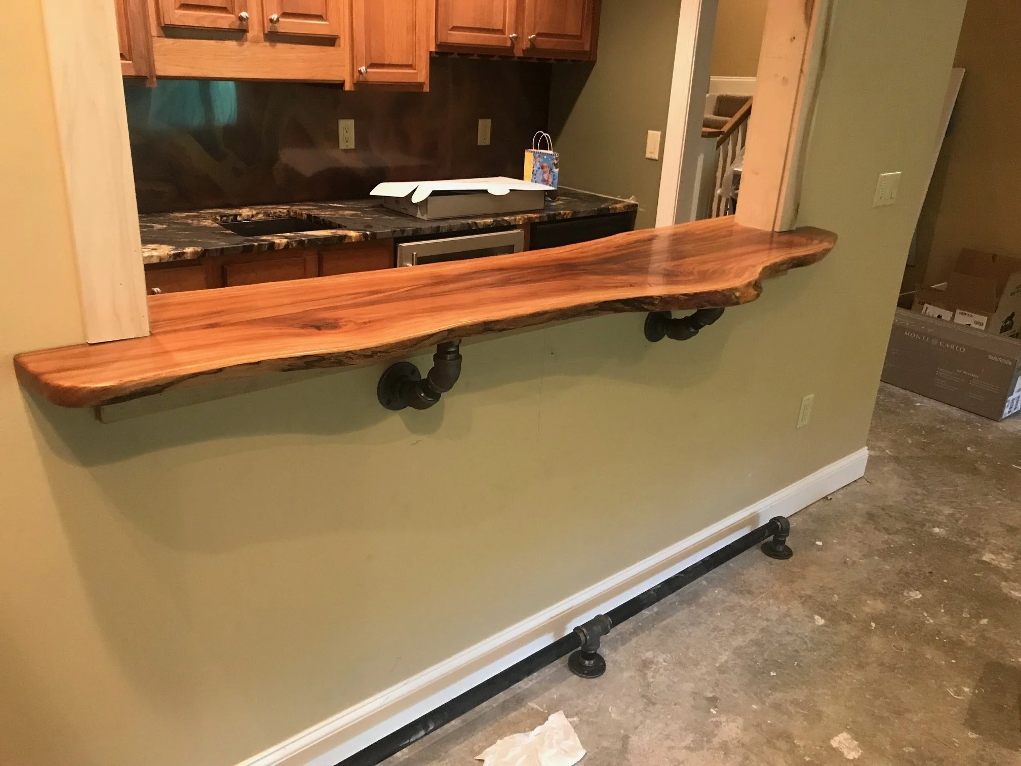 Live Edge Bar; 
Hendersonville, NC