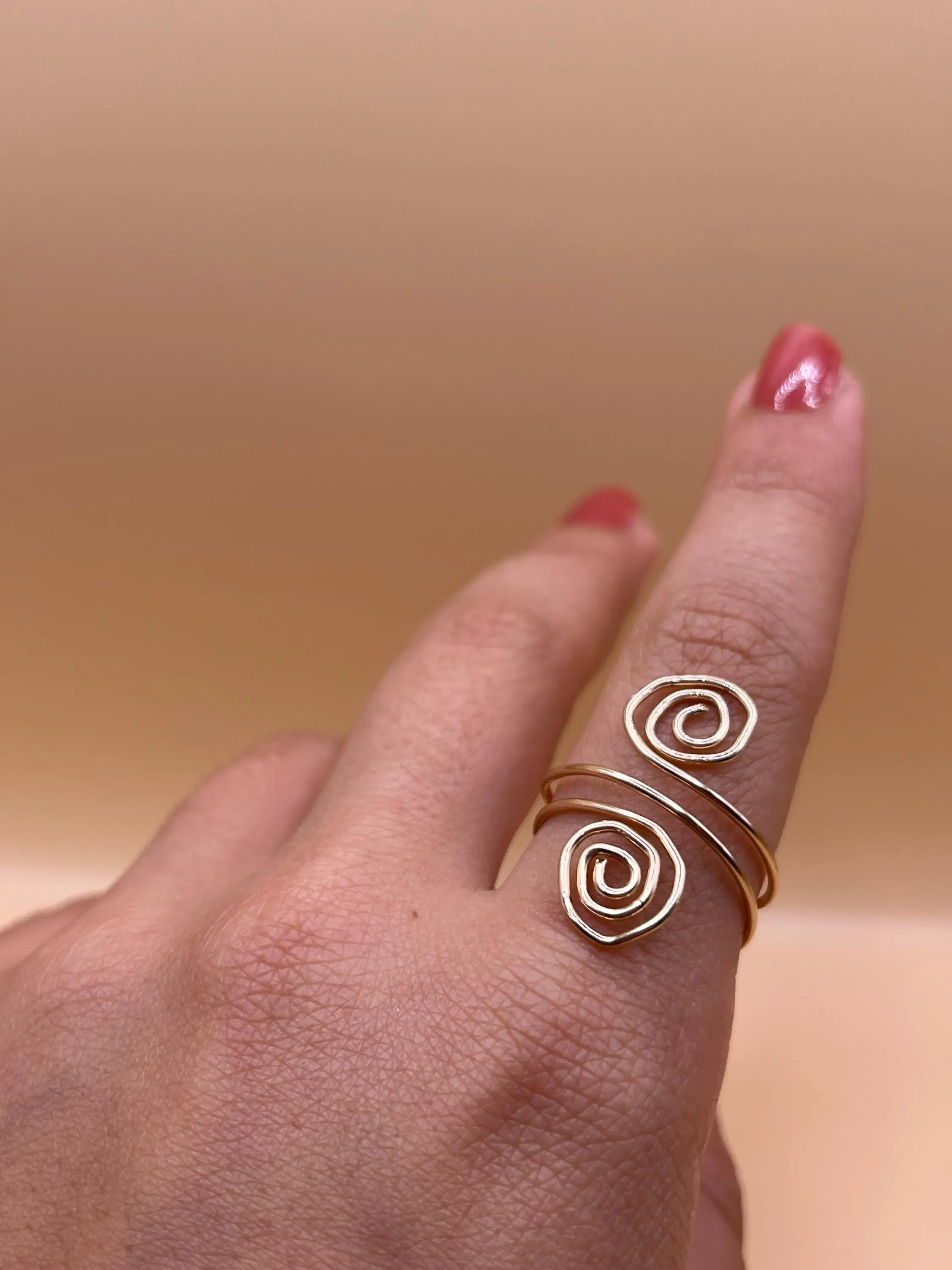 KoruTide Spiral Rings - 14k Gold Filled OR Sterling Silver (Adjustable)