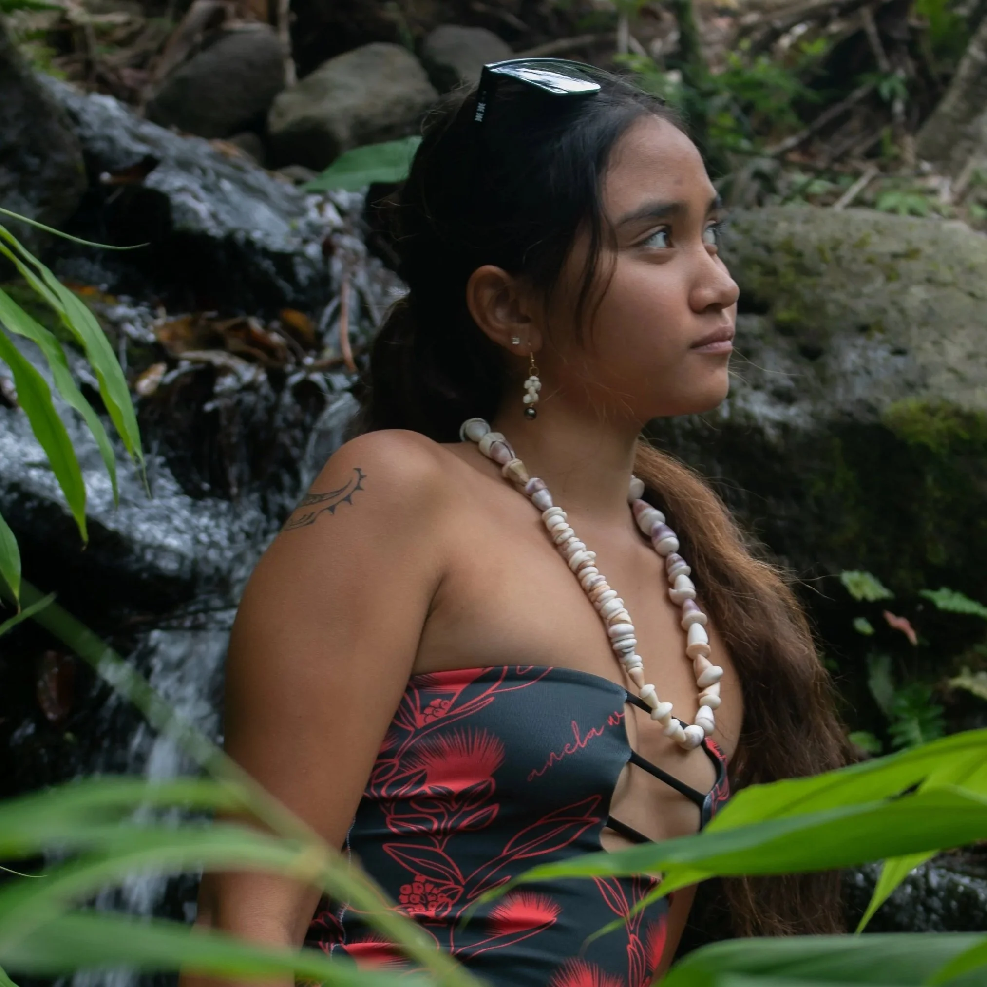 Large Cone & Puka Shell Lei - One of a Kind Statement Piece