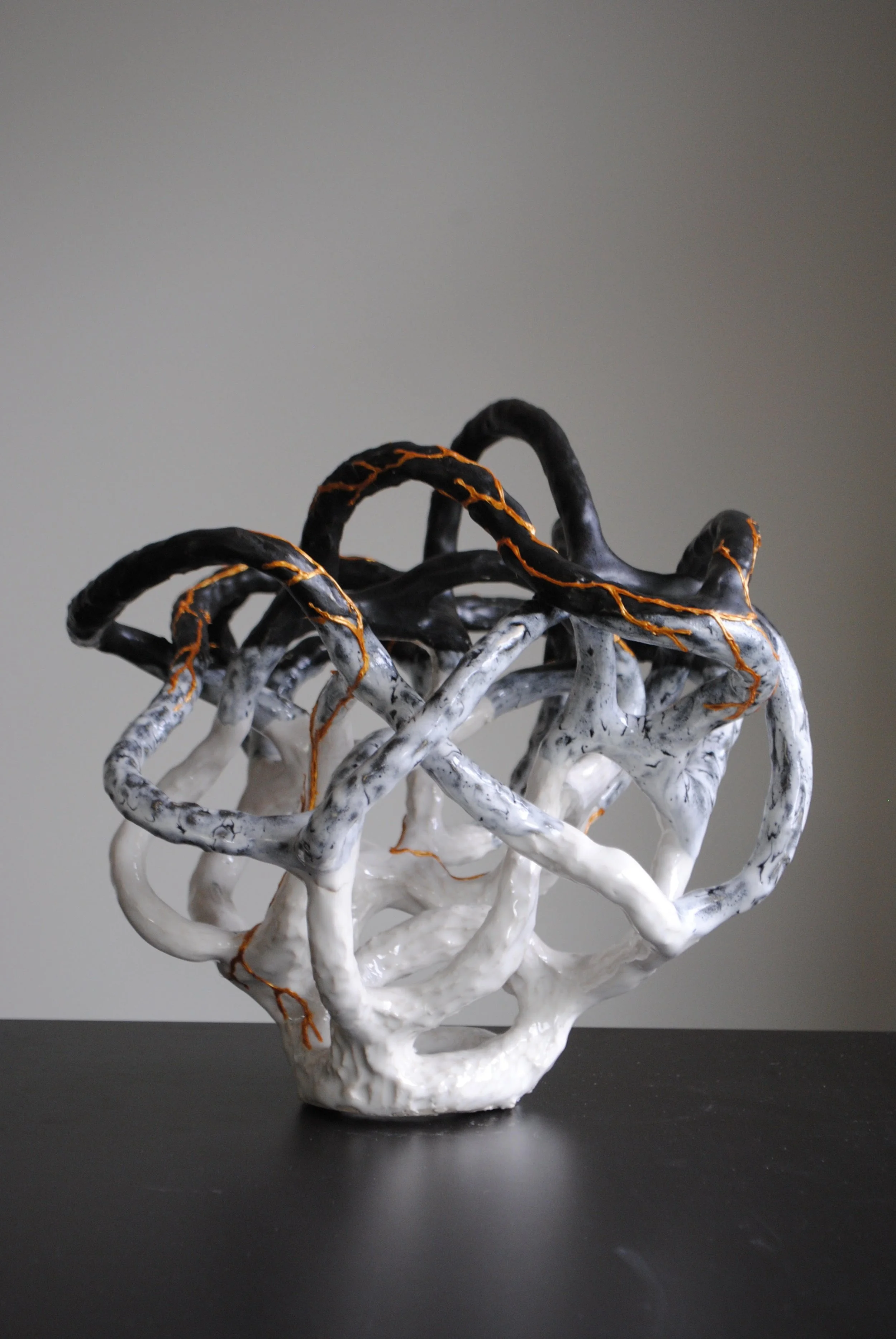 Anxiety, 2026
Stoneware Clay, Epoxy, Mica Powder
9.5" x 11" x 11"