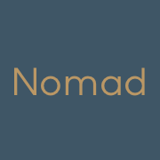 Nomad workspace blue and gold logo