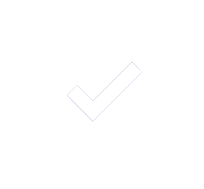 A white checkmark inside a circle on a black background.