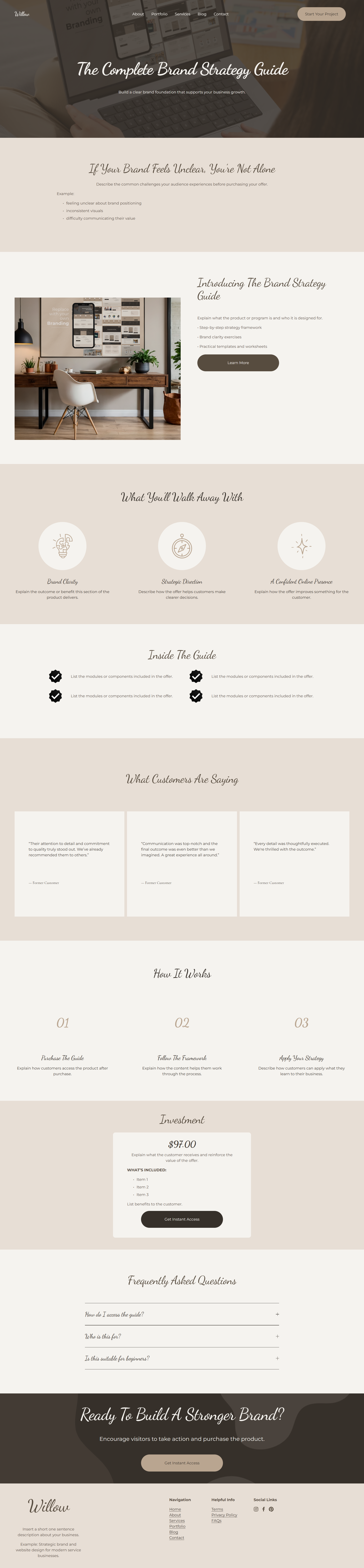 Willow Sales Page