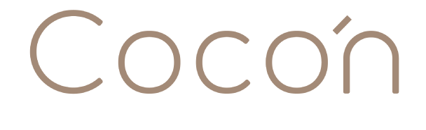 ロゴに「Cocoon」と書かれている