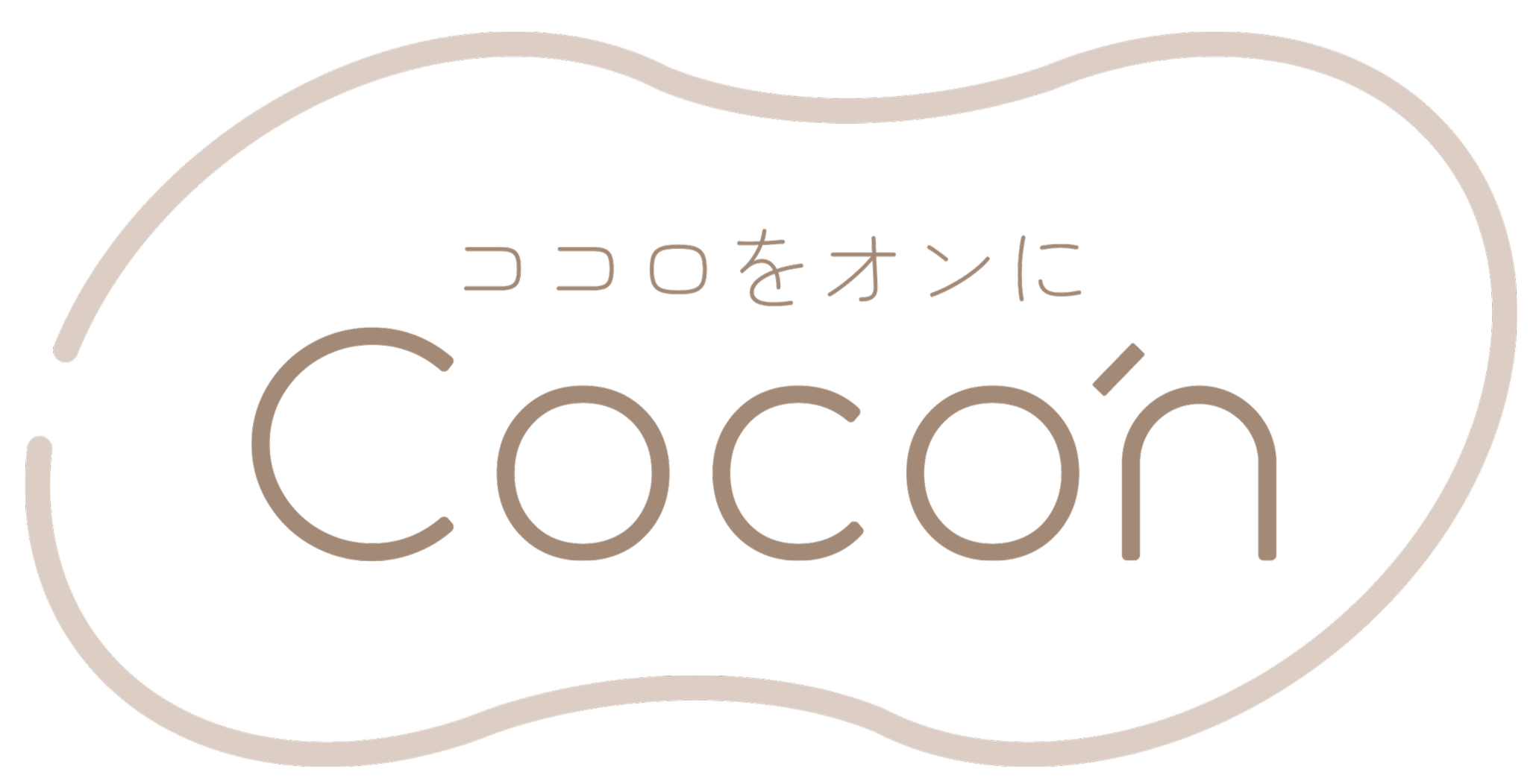 ココアの看板に書かれたロゴと日本語の文字。