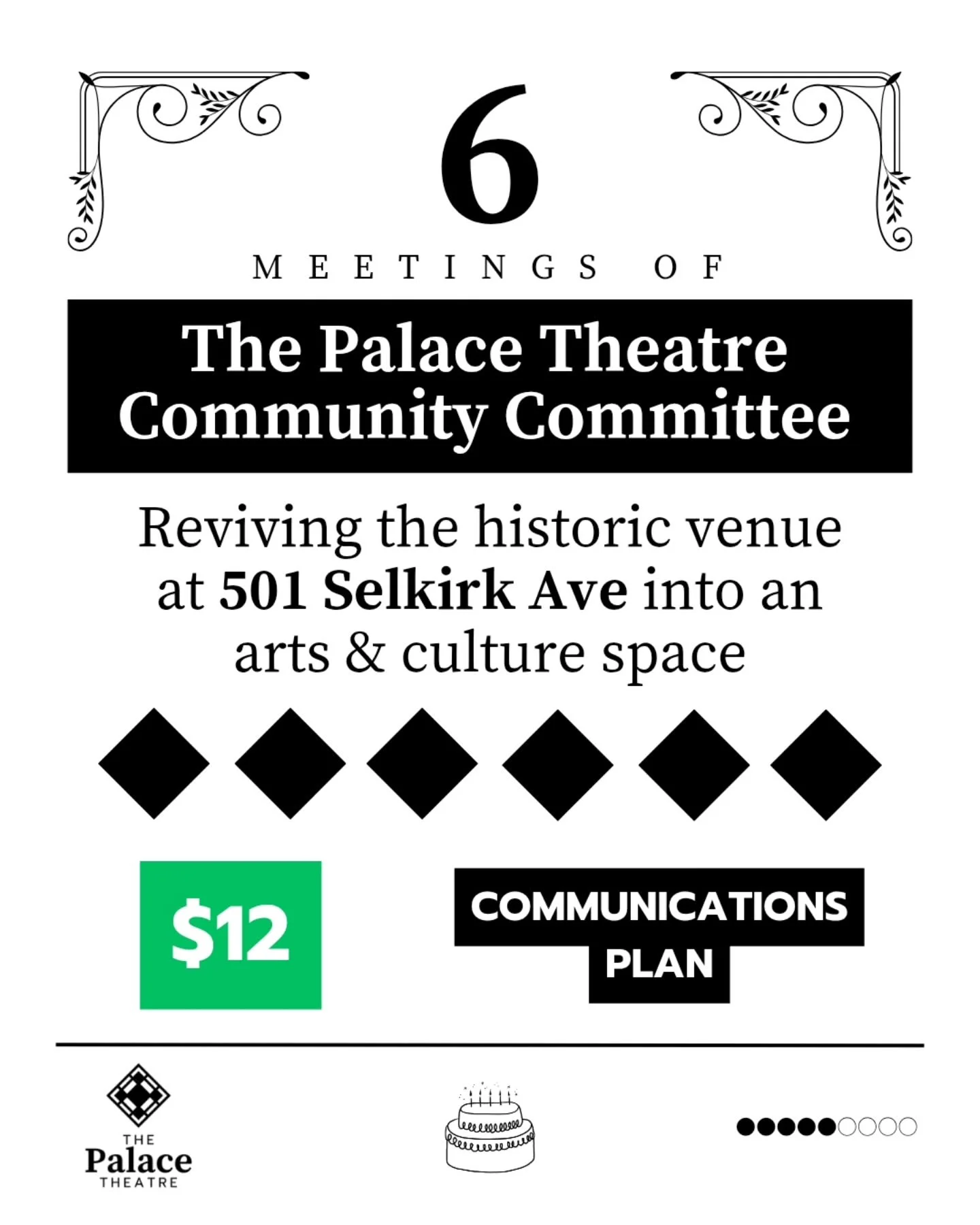 In 2025 we introduced the Palace Theatre Community Committee! We worked and developed a communications plan with support from local community leaders and even received our first $12 donation on our North End Spirit Walking Tour this summer. Our next 