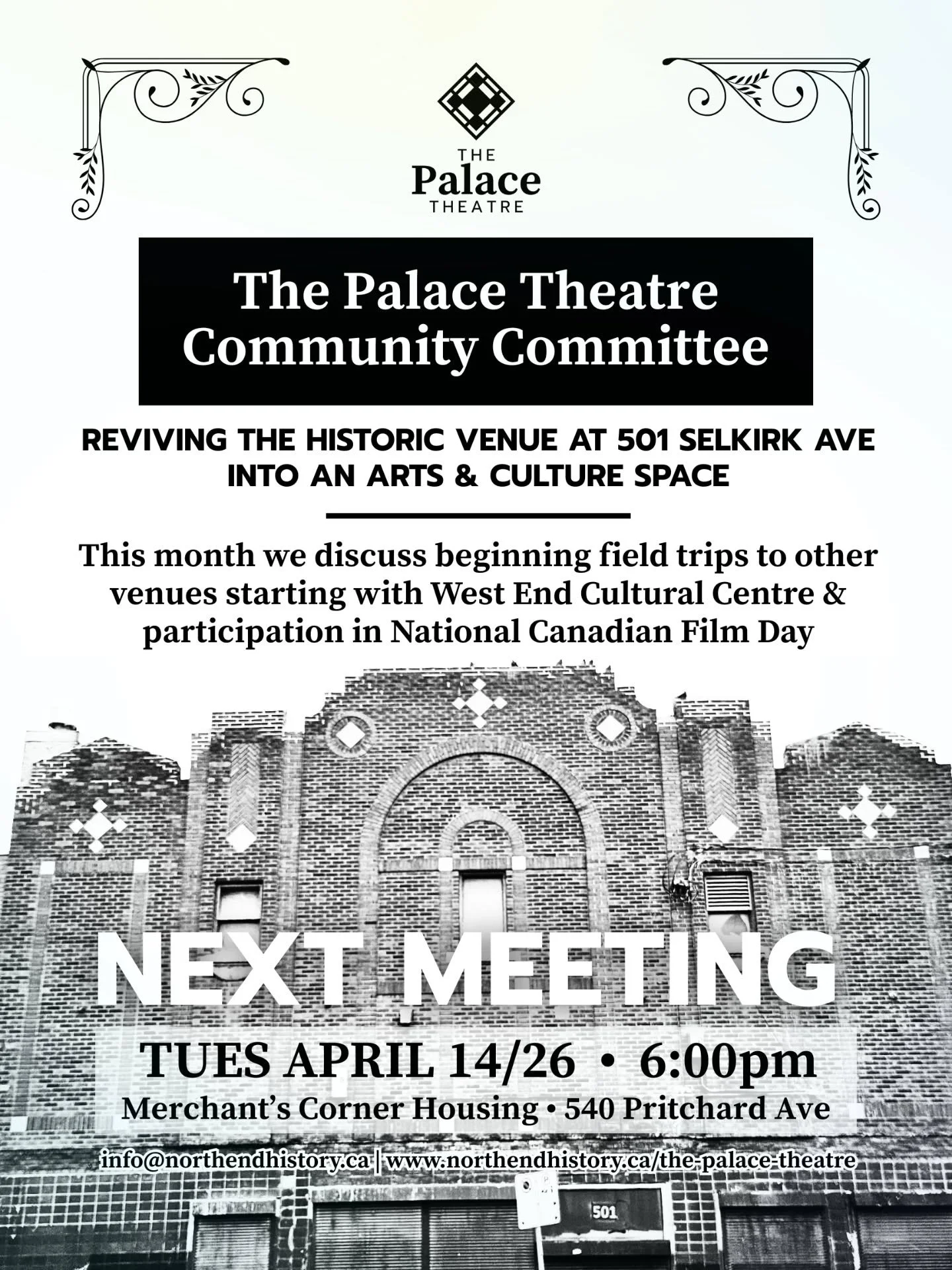 This month we discuss beginning field trips to other venues starting with West End Cultural Centre &amp; participation in National Canadian Film Day! @thewecc @canfilmday #Winnipeg #revitalization #arts #film #theatre