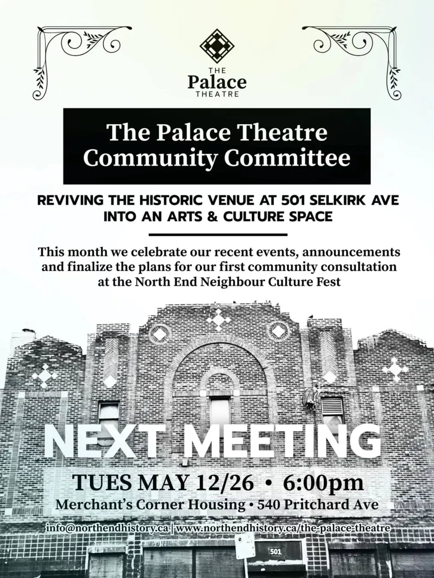 This month we celebrate our recent events, announcements and finalize the plans for our first community consultation at the North End Neighbour Culture Fest!  #History #revitalization #community #venues #arts