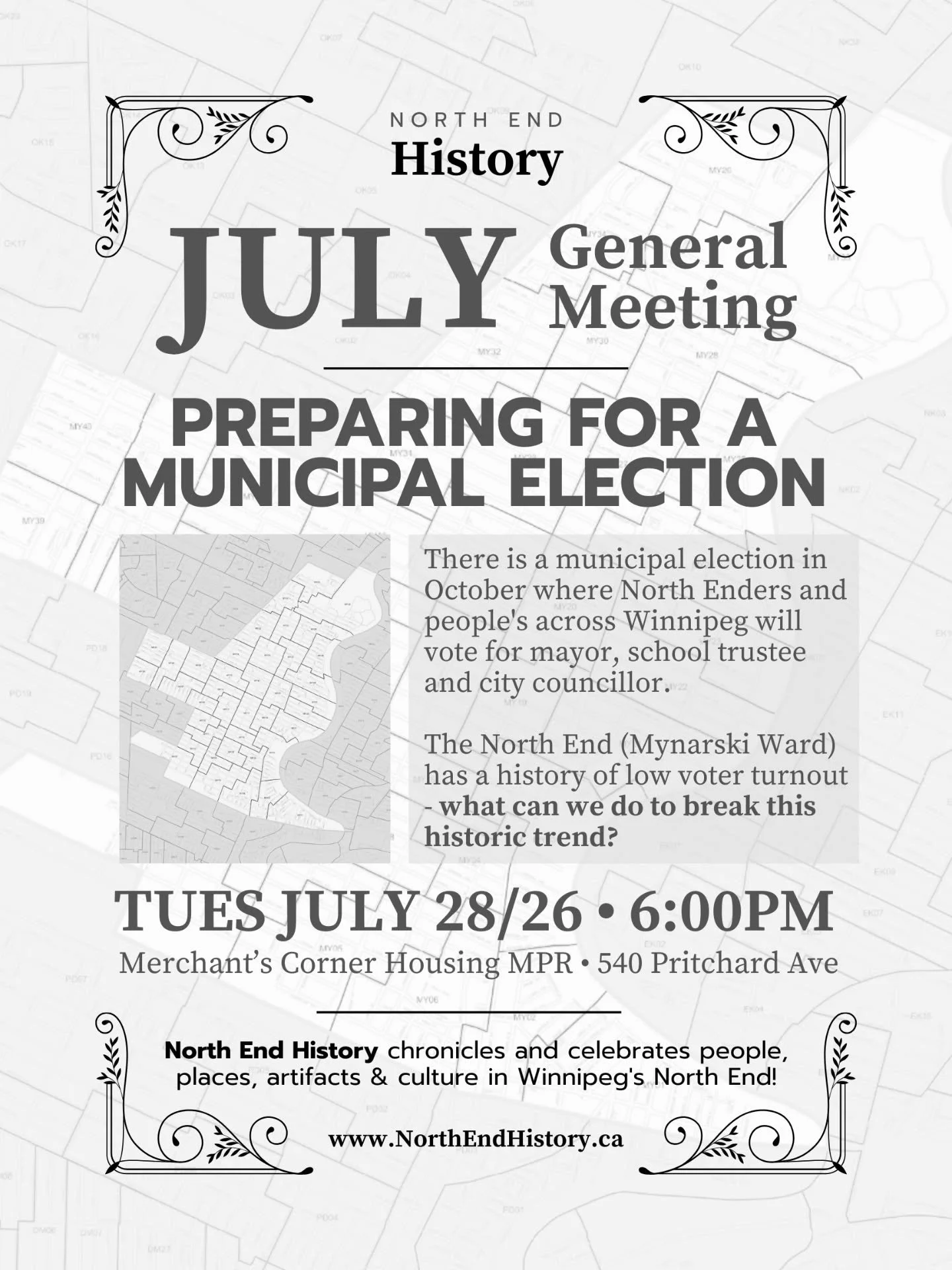 There is a municipal election in October where North Enders and people's across Winnipeg will vote for mayor, school trustee and city councillor.

The North End (Mynarski Ward) has a history of low voter turnout - what can we do to break this histori