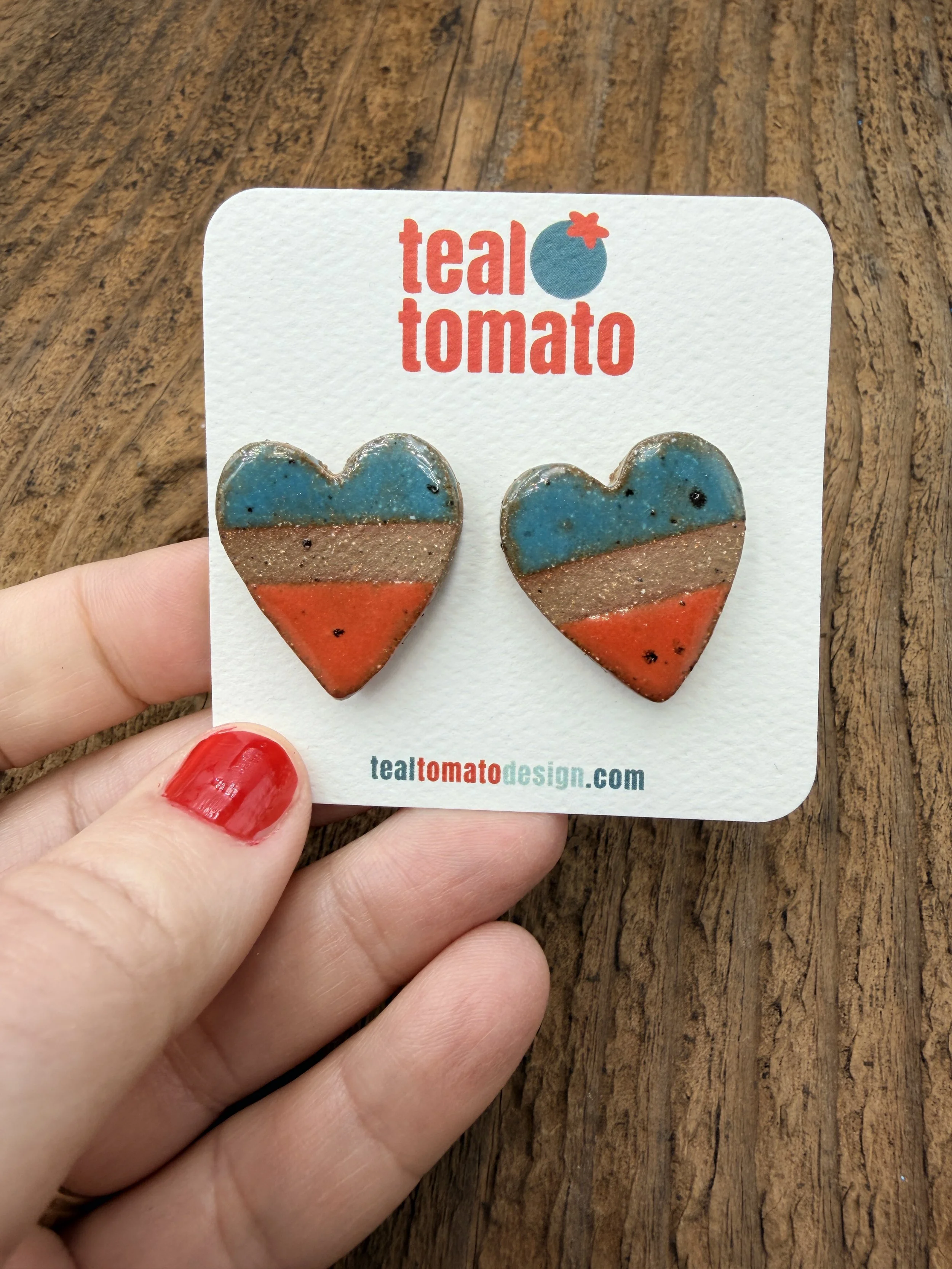 heart studs