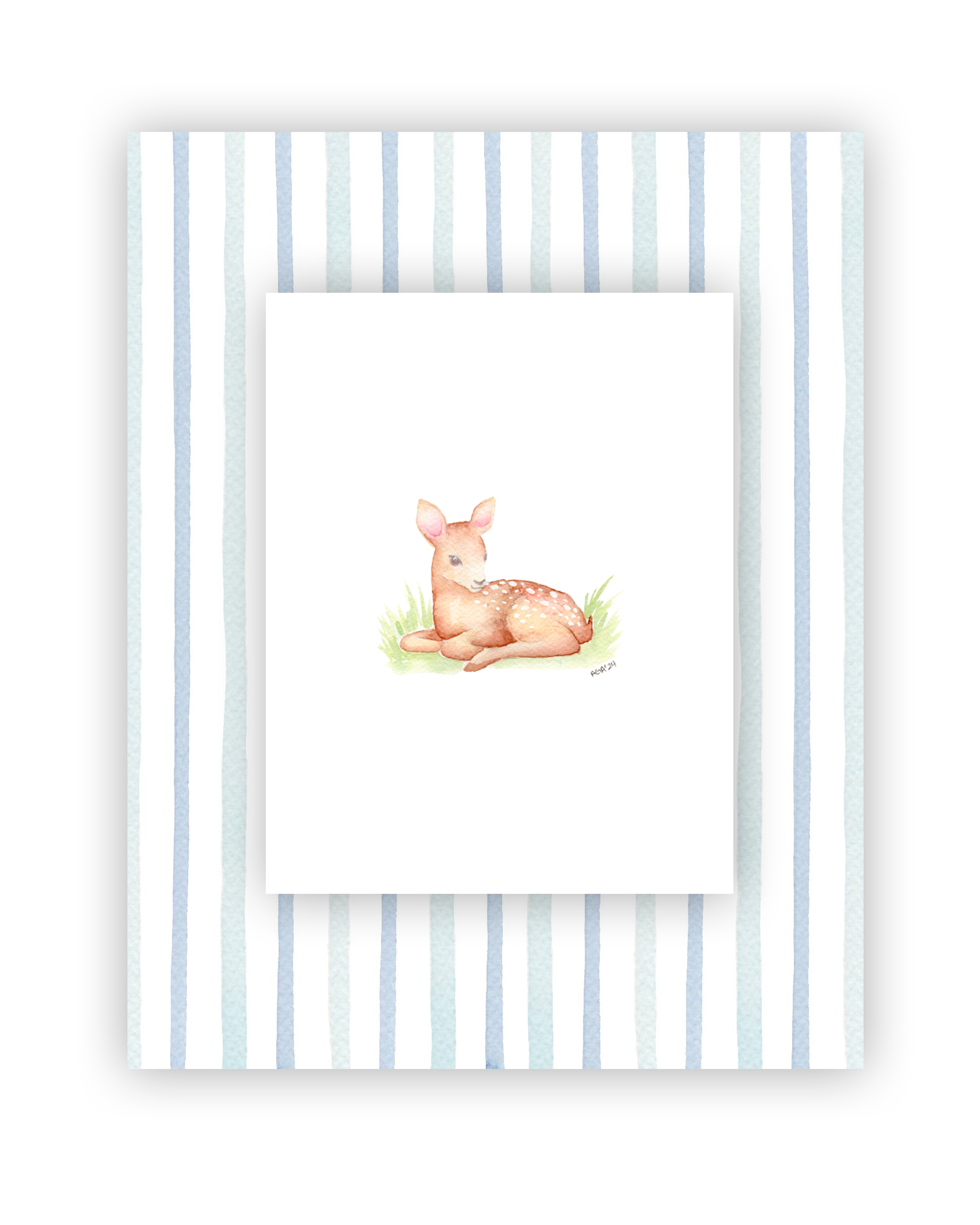 Blue Thin Stripes - Baby Animal 3.png
