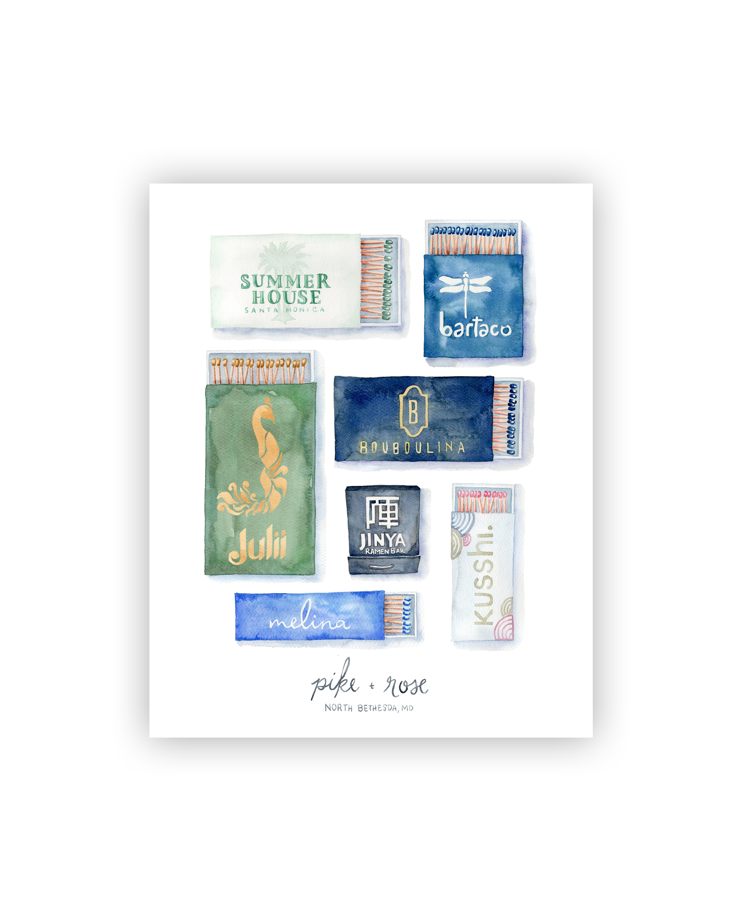 Pike & Rose Matchbox Collection