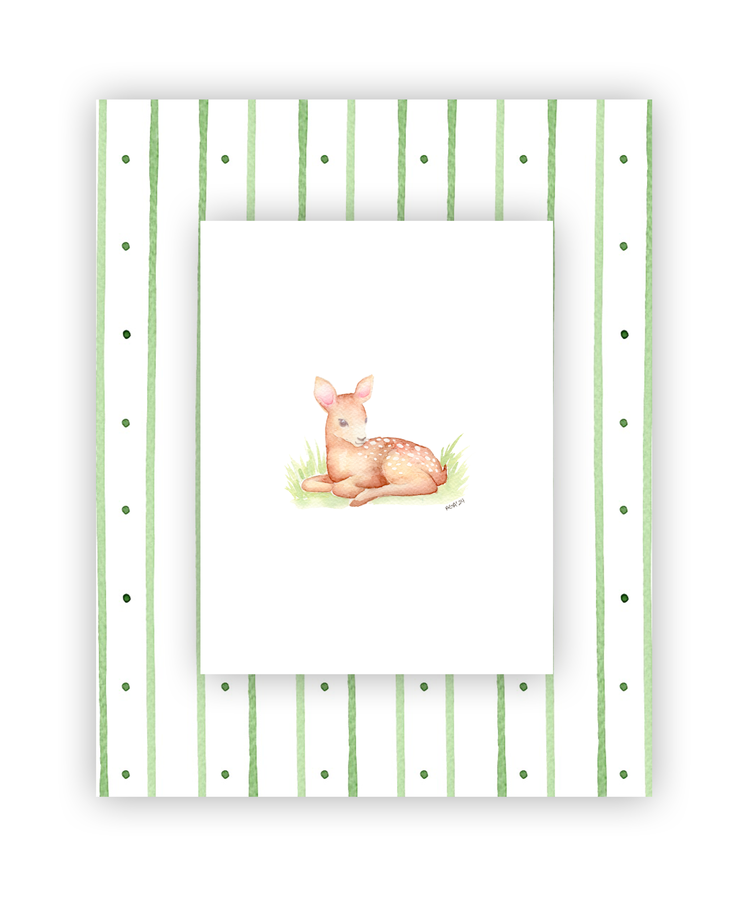Green Thin Stripes - Baby Animal 3.png