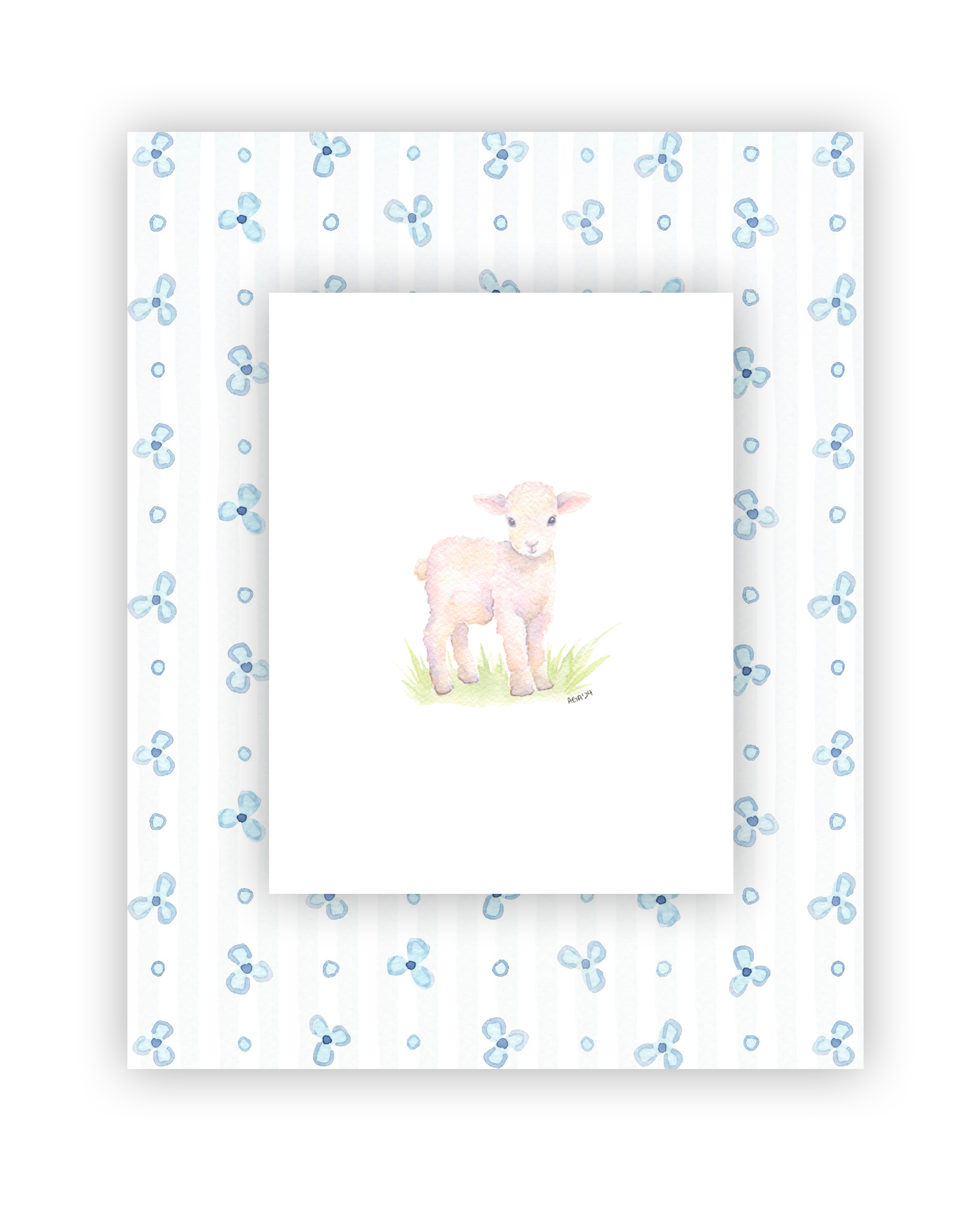 Blue Floral Small - Baby Animal 2.png