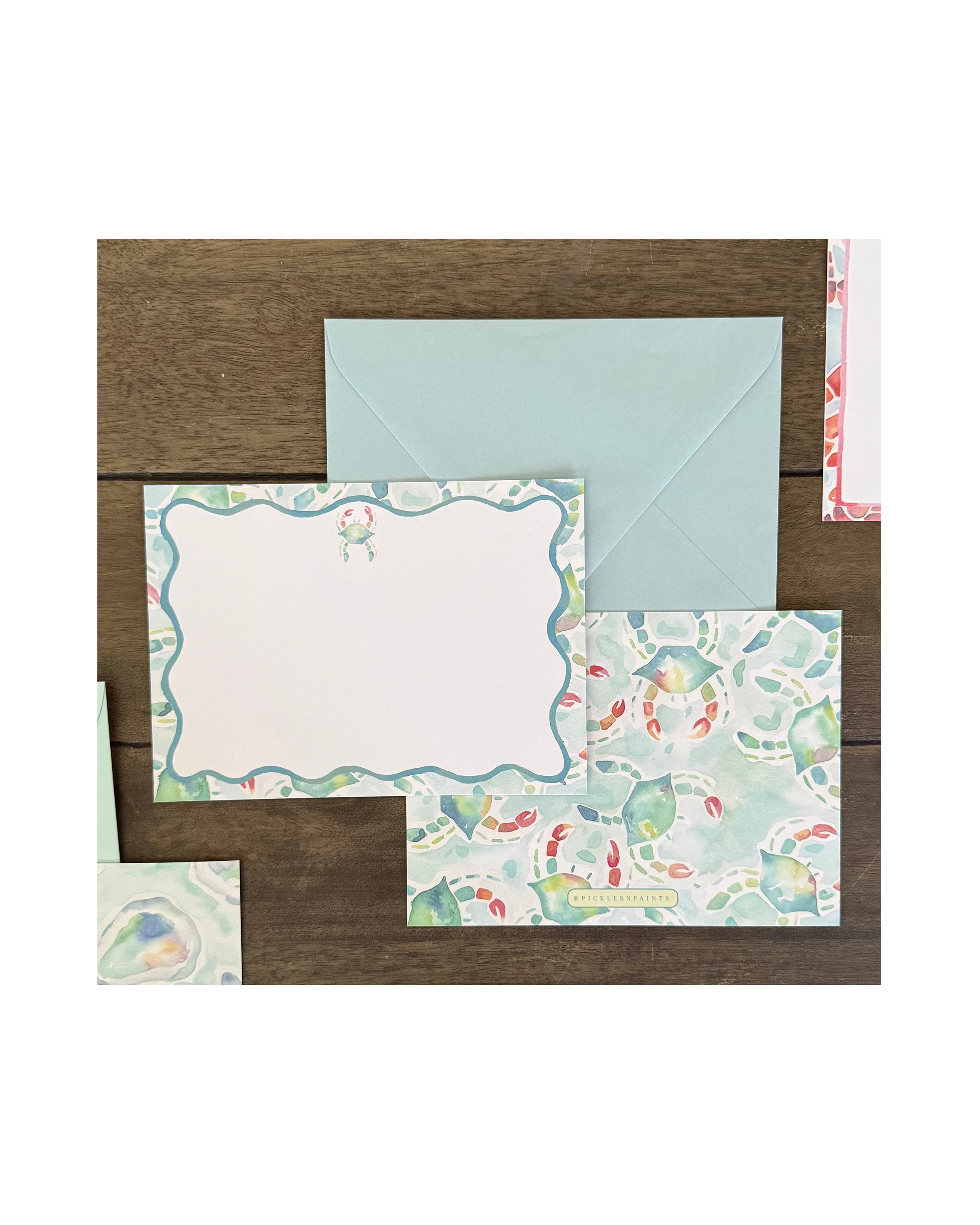 Crab Stationery