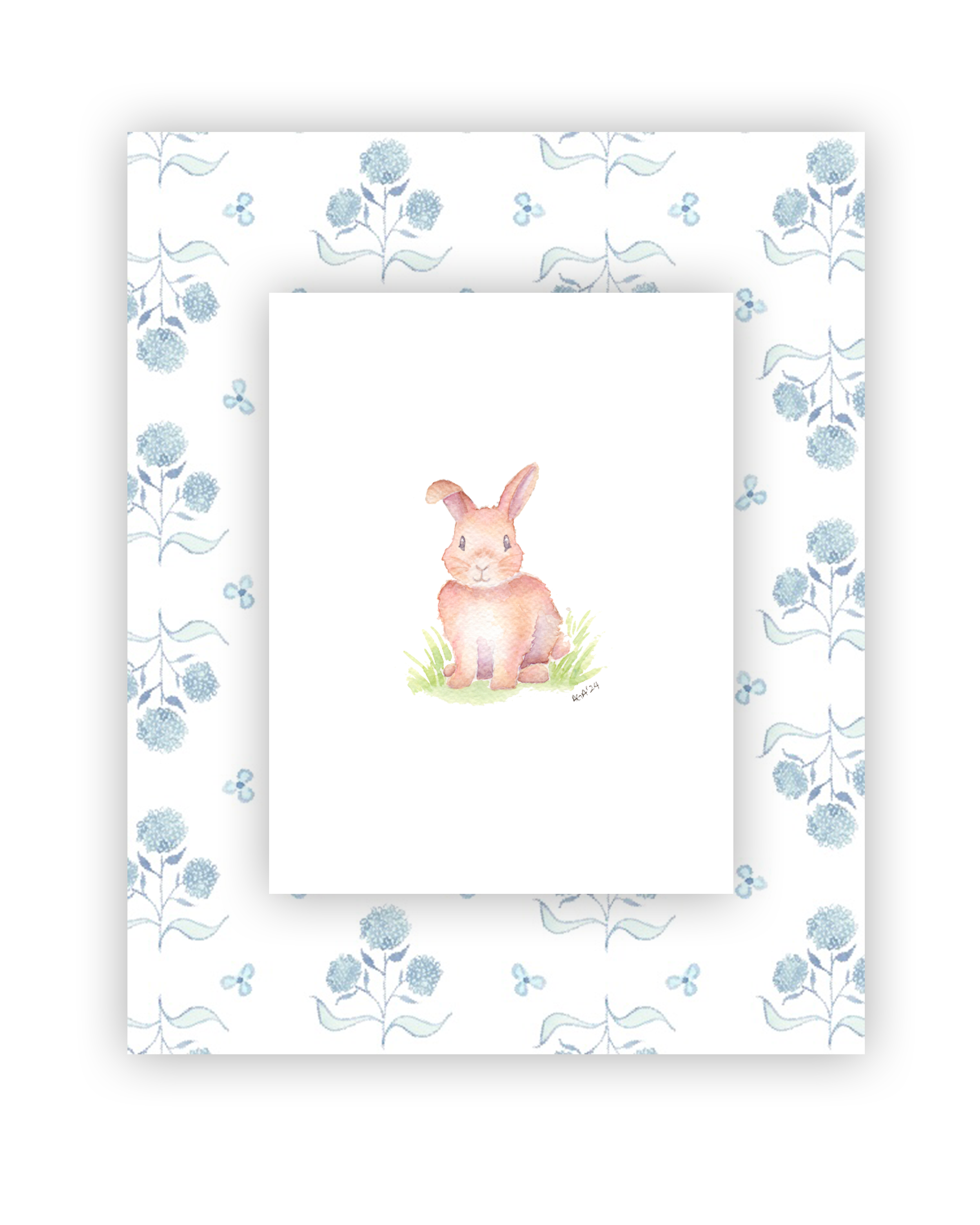 Blue Floral Large - Baby Animal 1.png