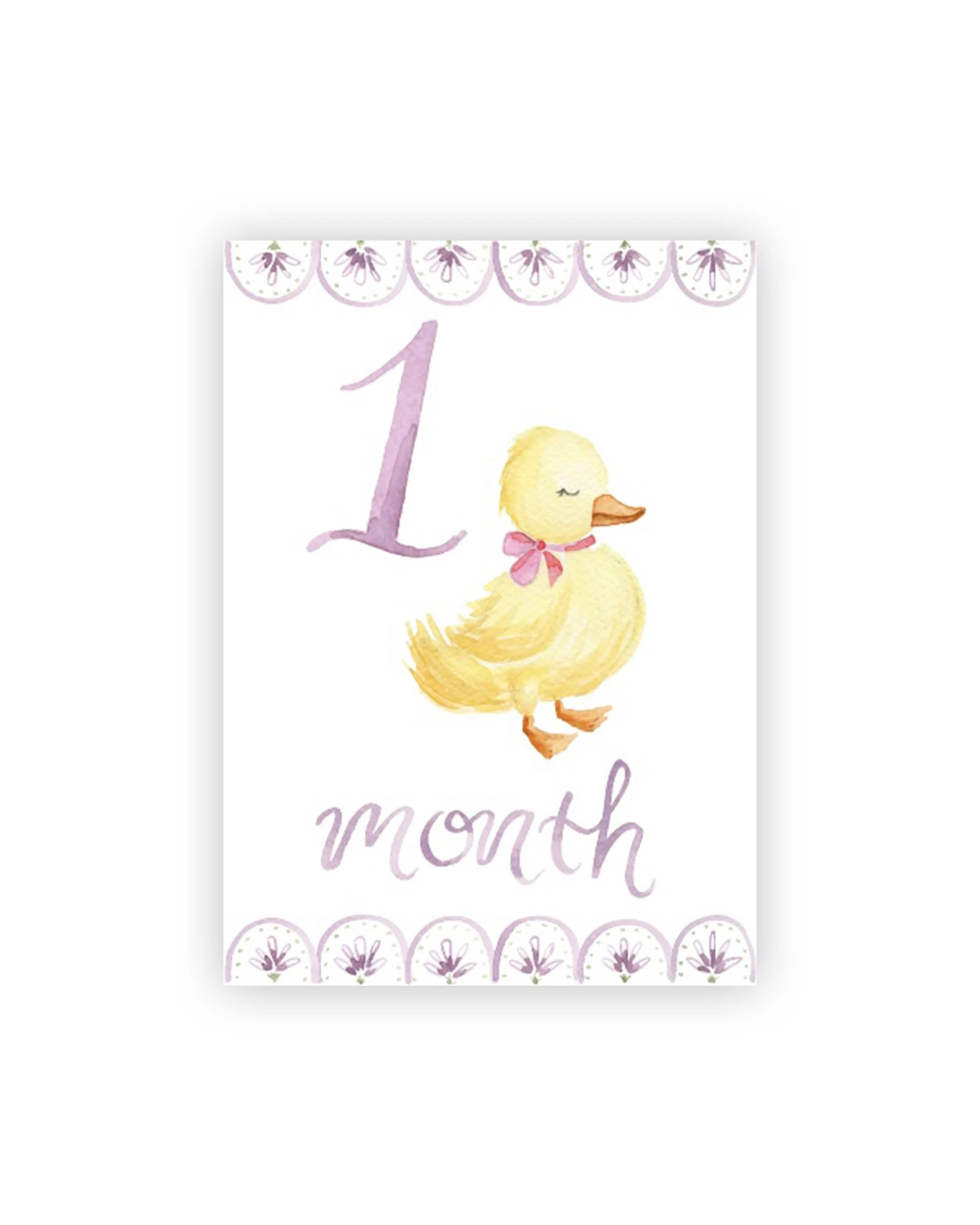 Baby Milestone Cards - Purple