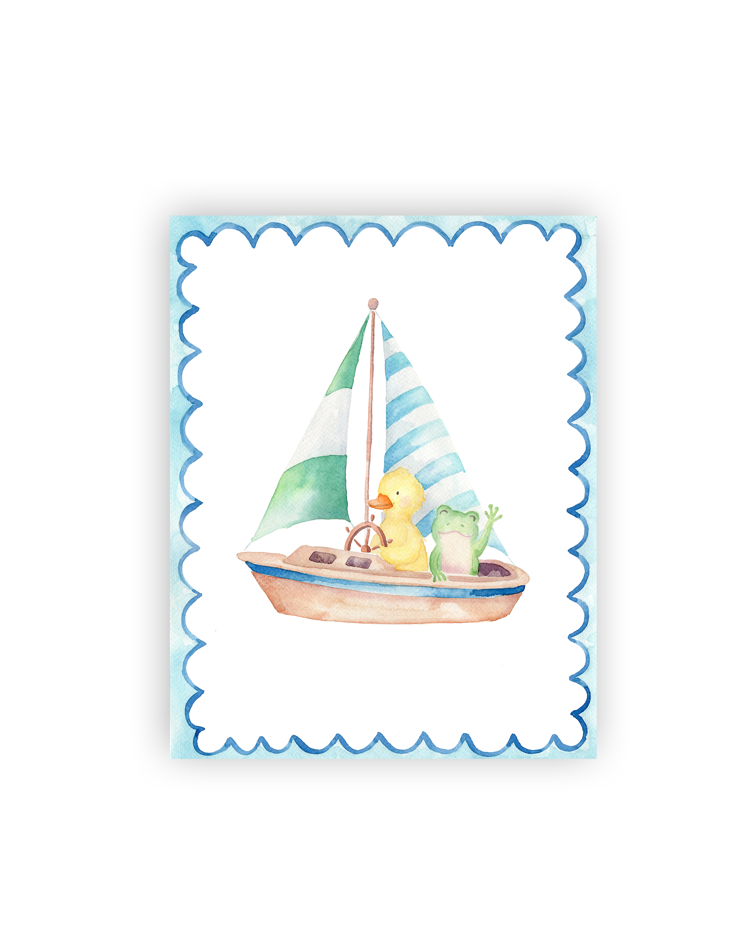 Sailing Duck & Frog