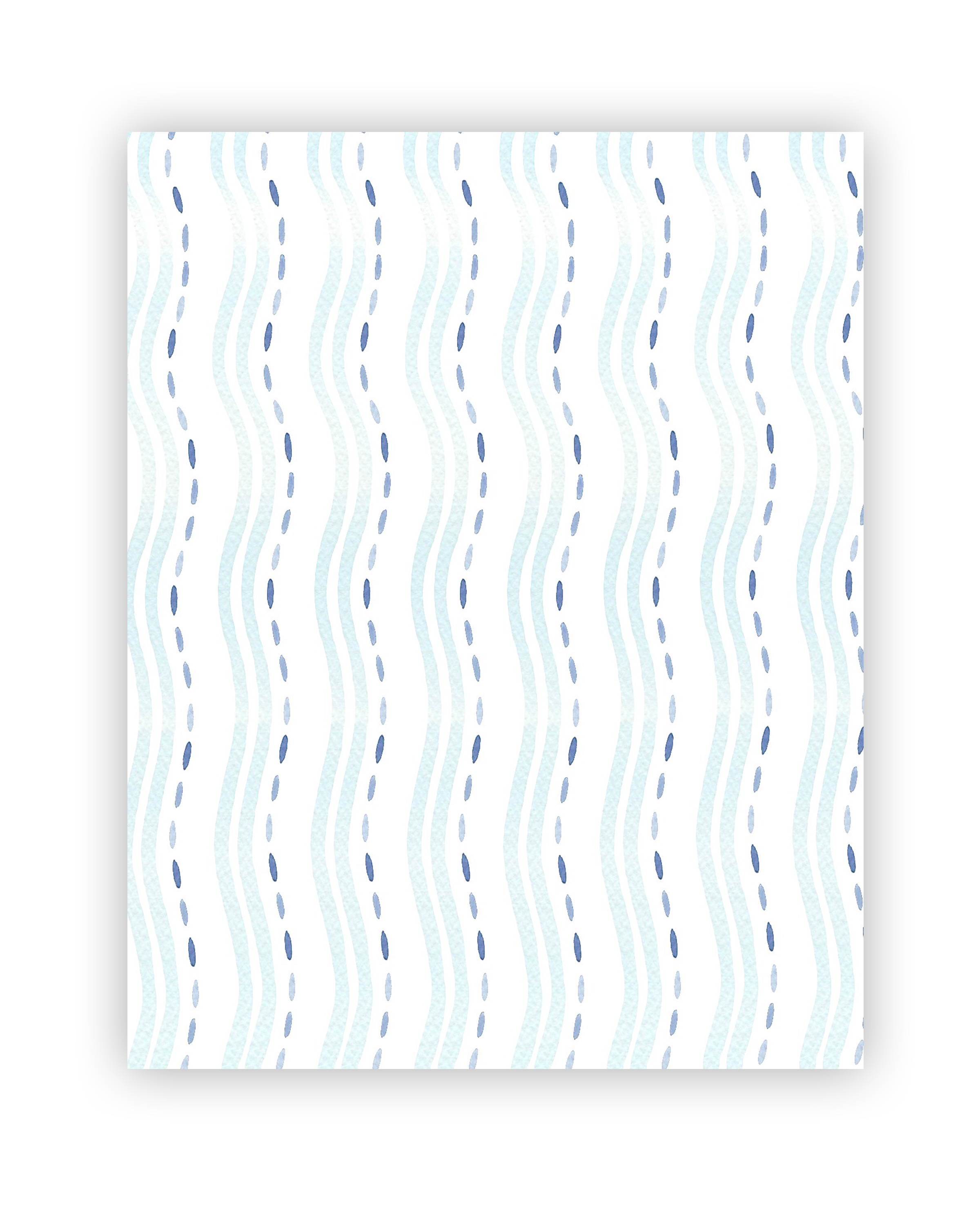 Blue Waves Watercolor Backdrop