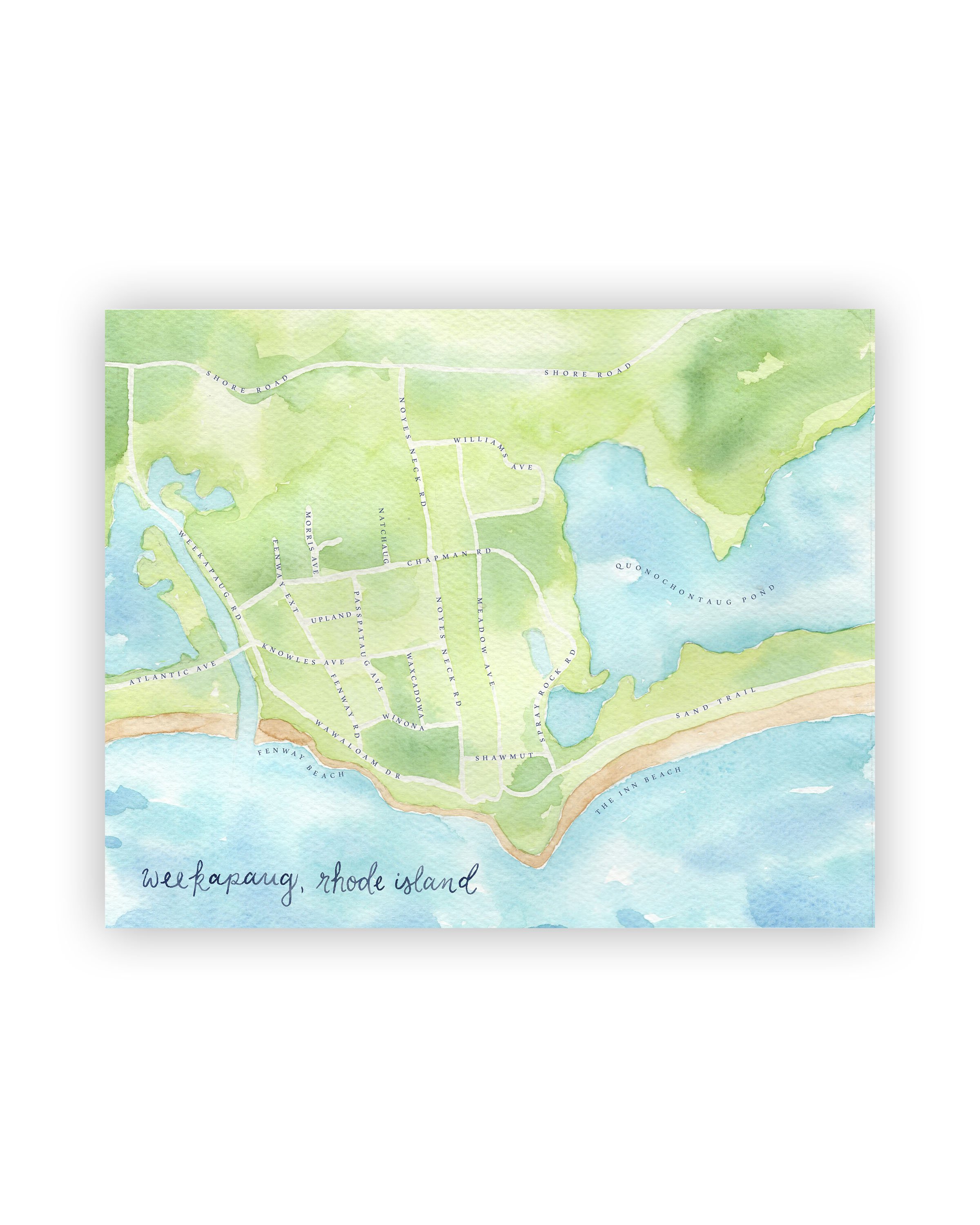 Weekapaug Map