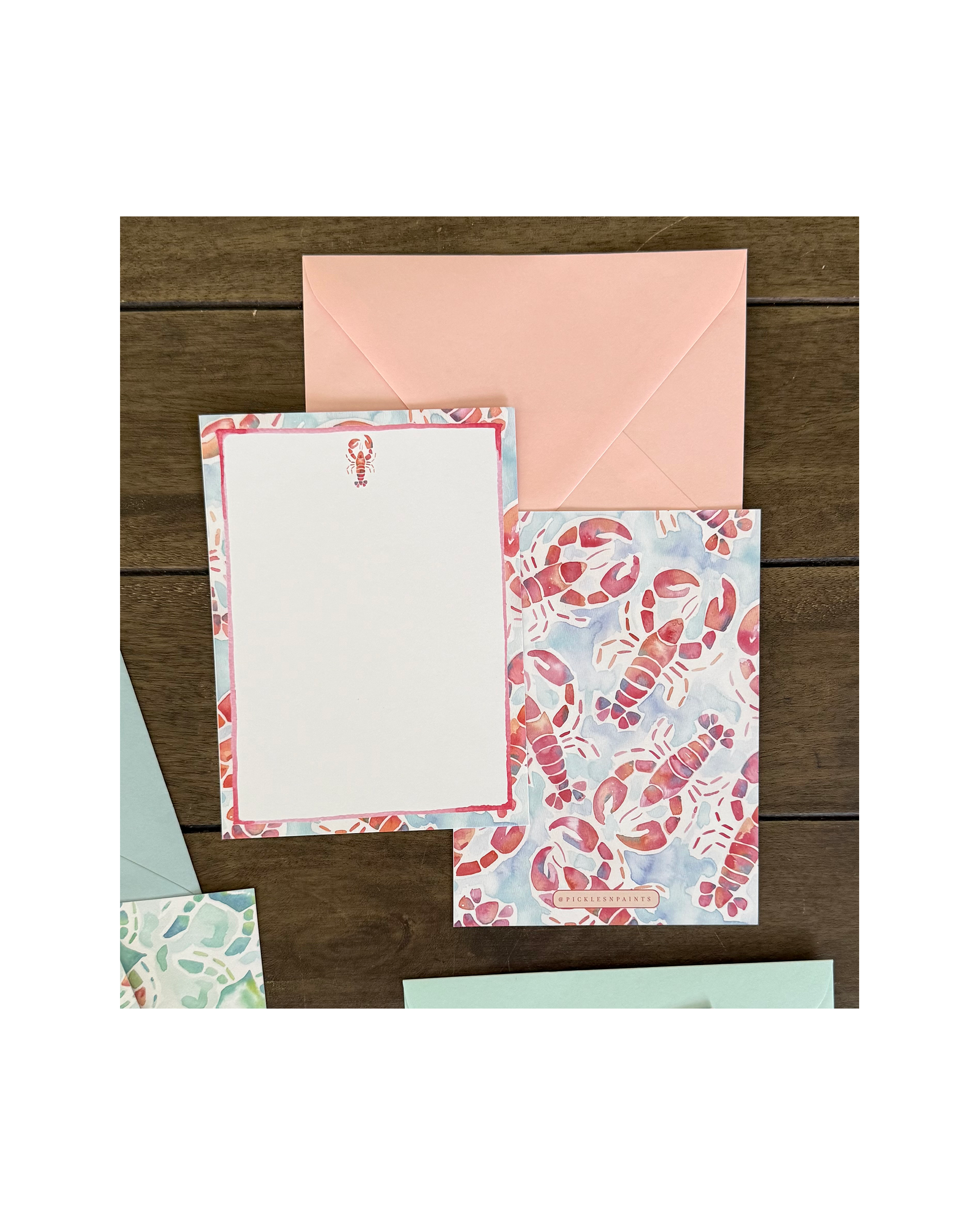 Lobster Stationery