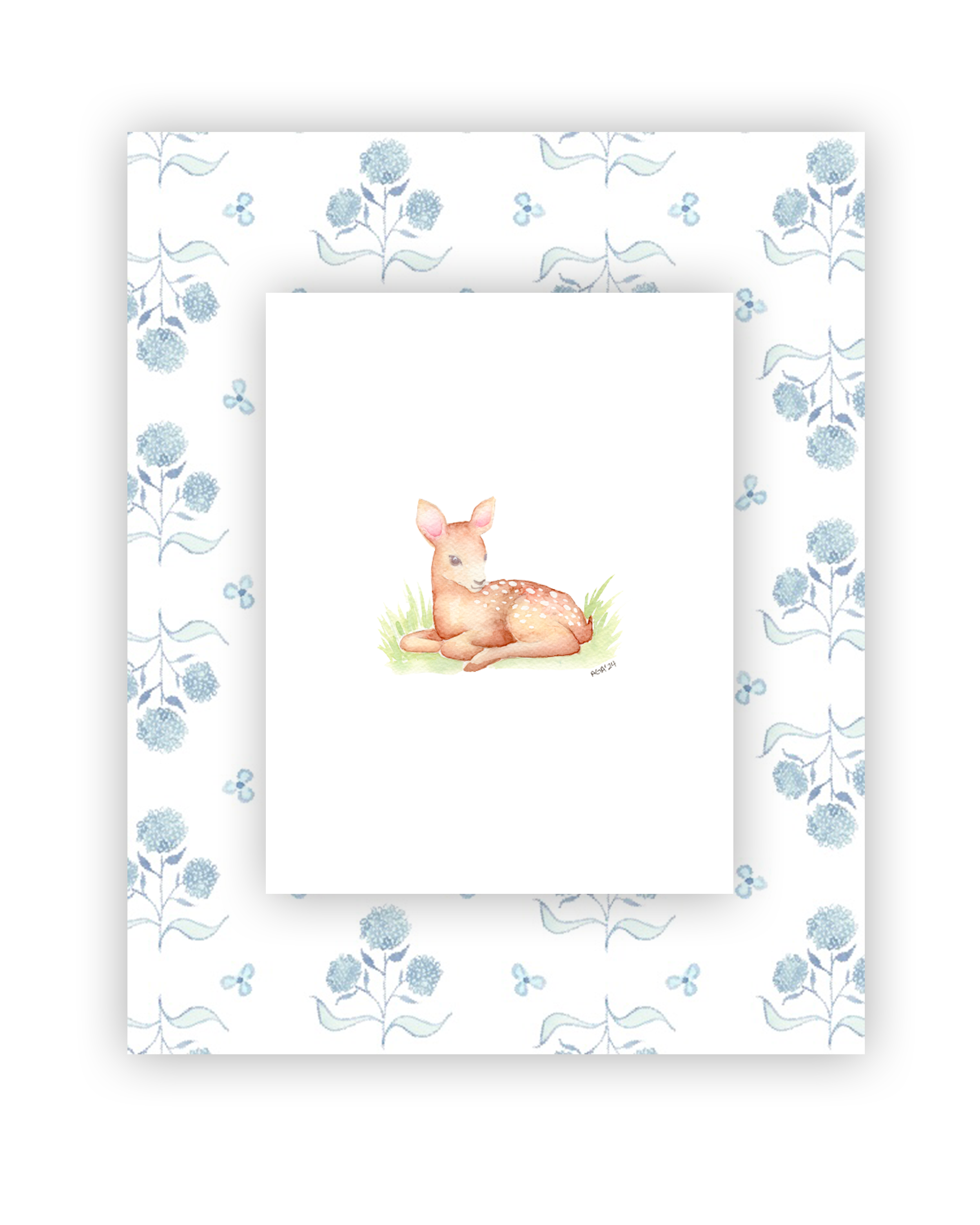 Blue Floral Large - Baby Animal 3.png