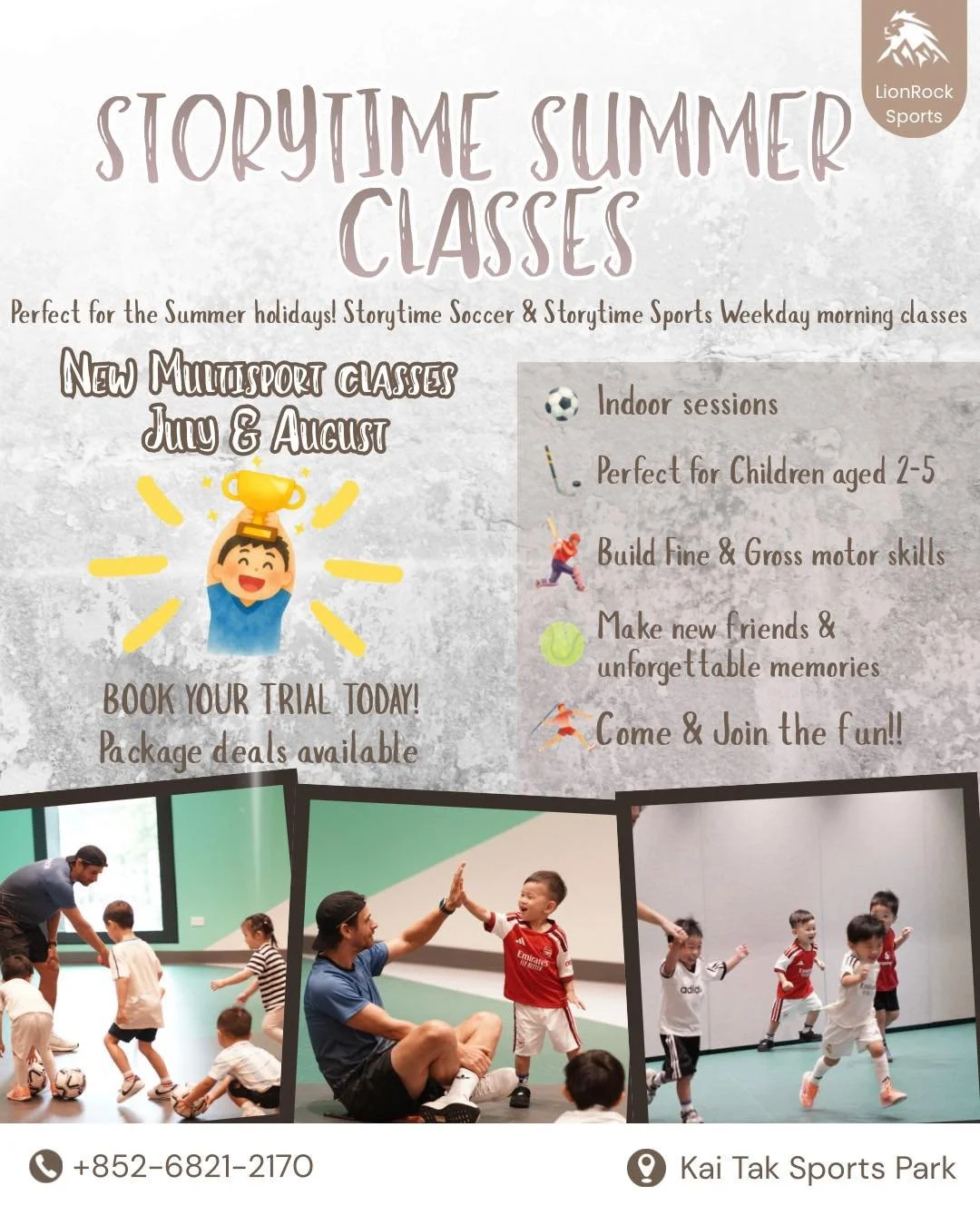 ✨ LionRock Sports is turning the page on something exciting&hellip;

📖 Our much-loved Storytime programme is growing!

After the success of Storytime Soccer, we&rsquo;re launching Storytime Sports &mdash; a brand new multisport adventure for our lit