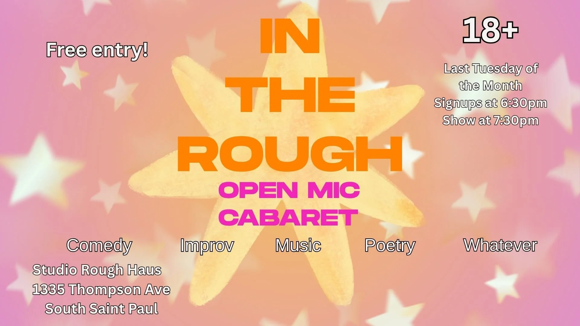 In The Rough Open Mic