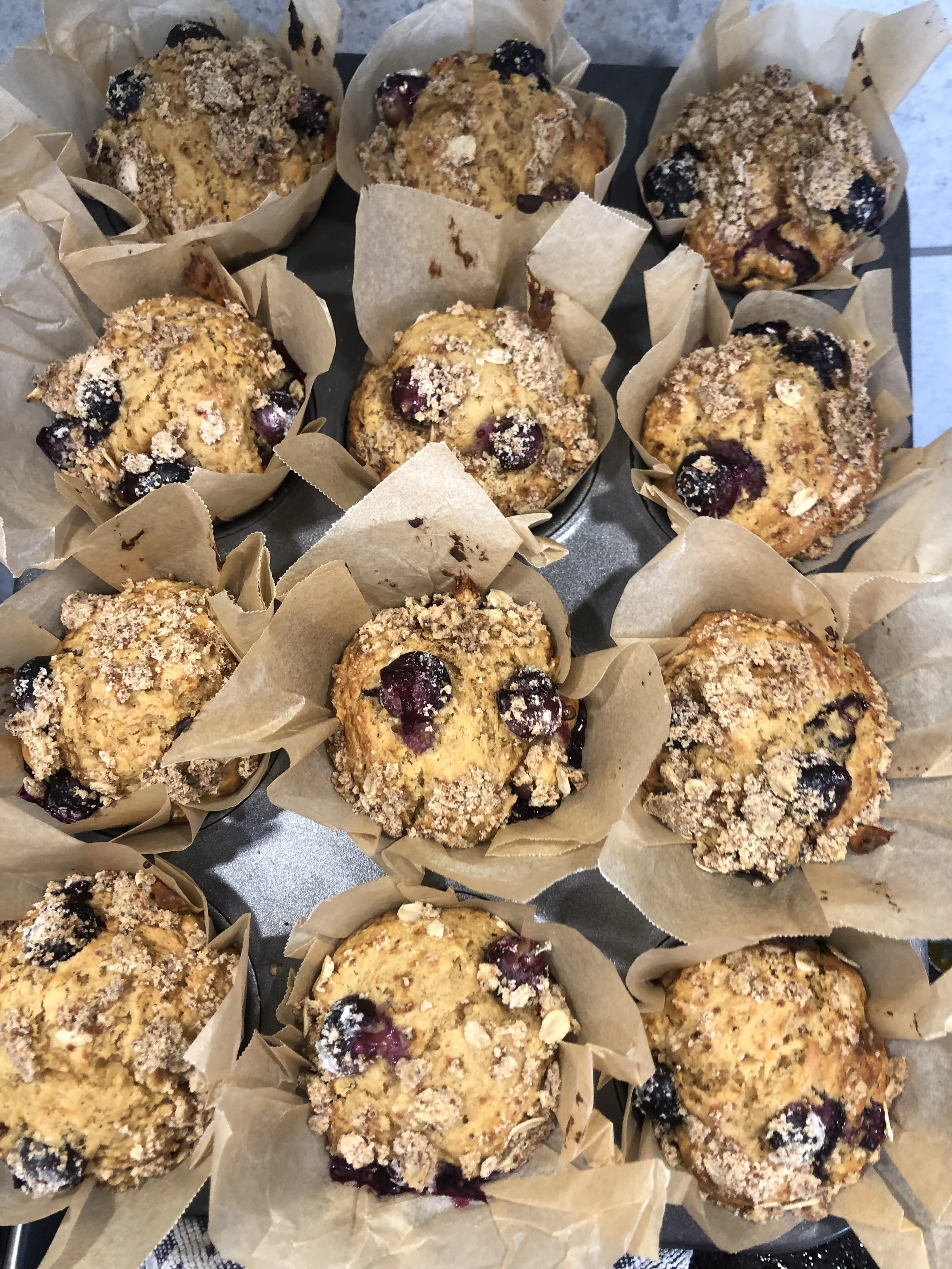 Blueberry Crumble Muffins