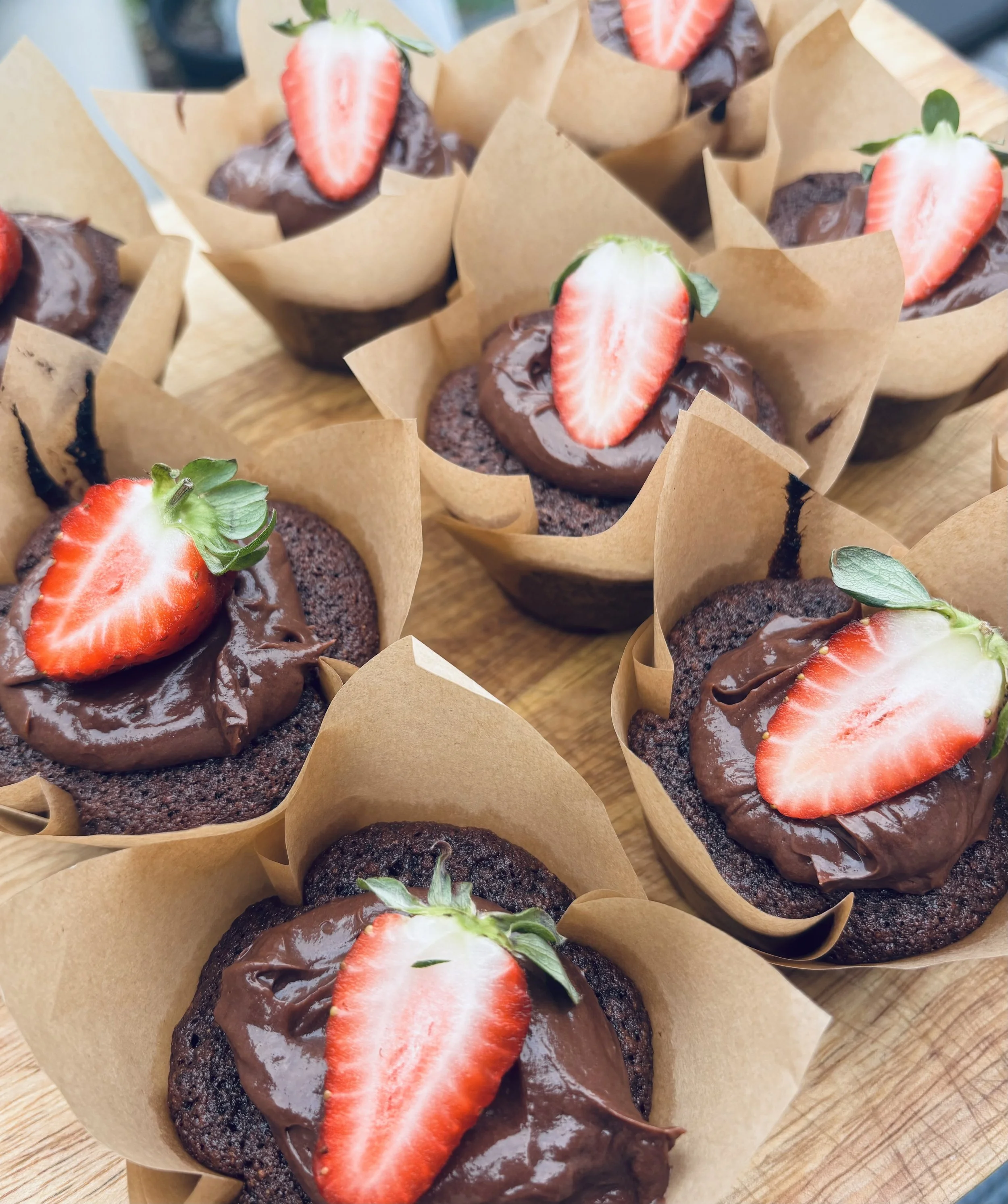 Cacao Protein Cupcakes (GF)