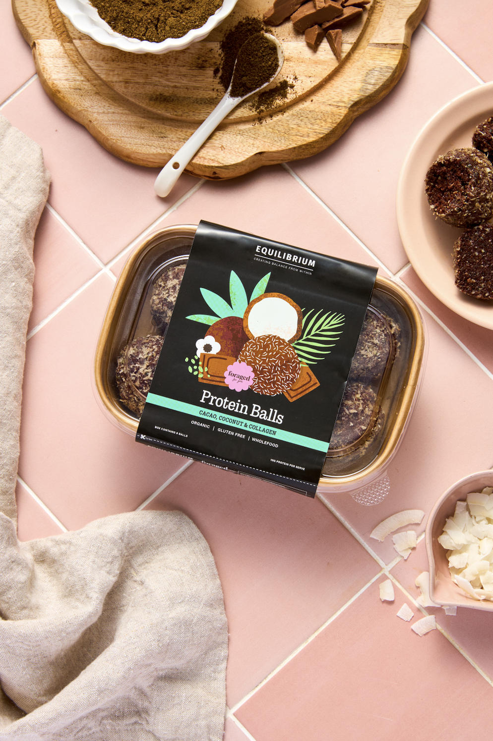 Protein Balls  (Collagen, cacao & coconut) (8)