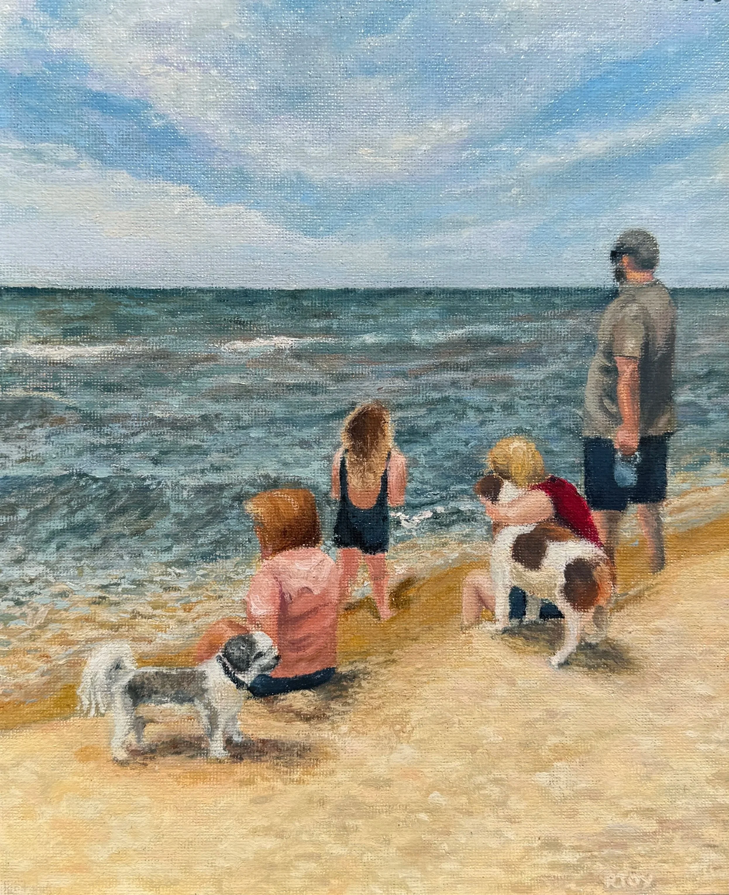 "Unsalted Memories,” 2026. Oil on 8x10” canvas panel, slight cropping