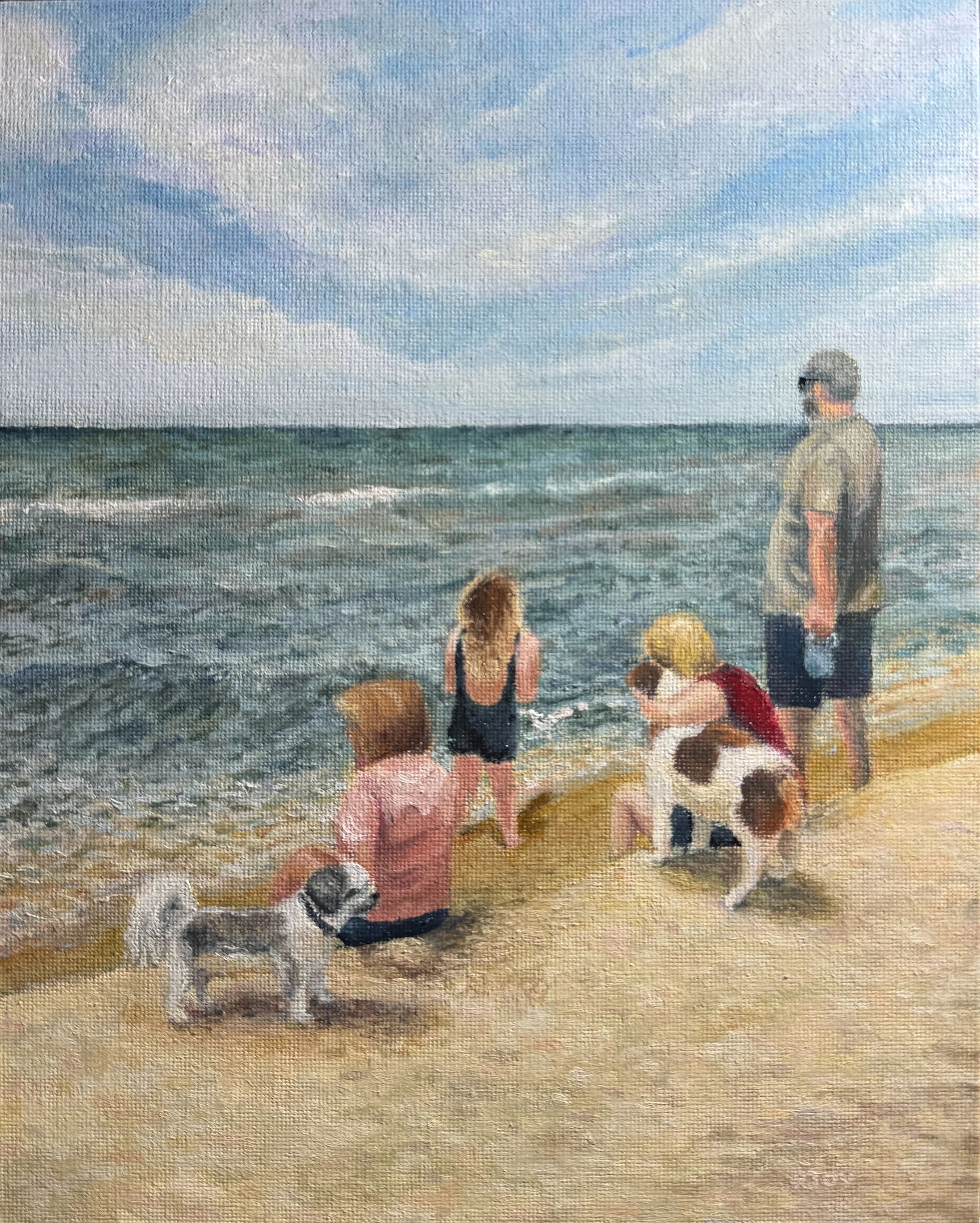 “Unsalted Memories” 2026. Oil on 8x10” canvas board.