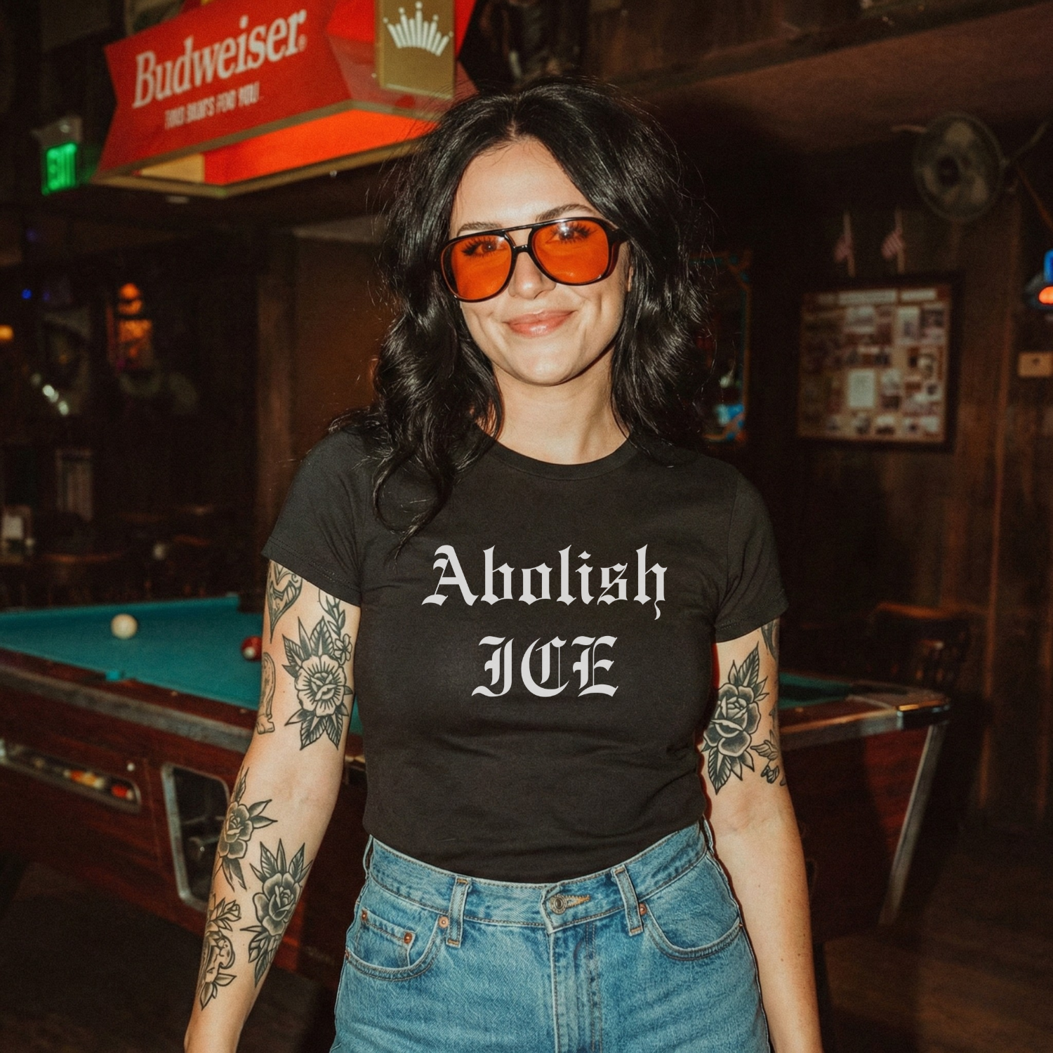 Abolish ICE *Baby-Fit Tee