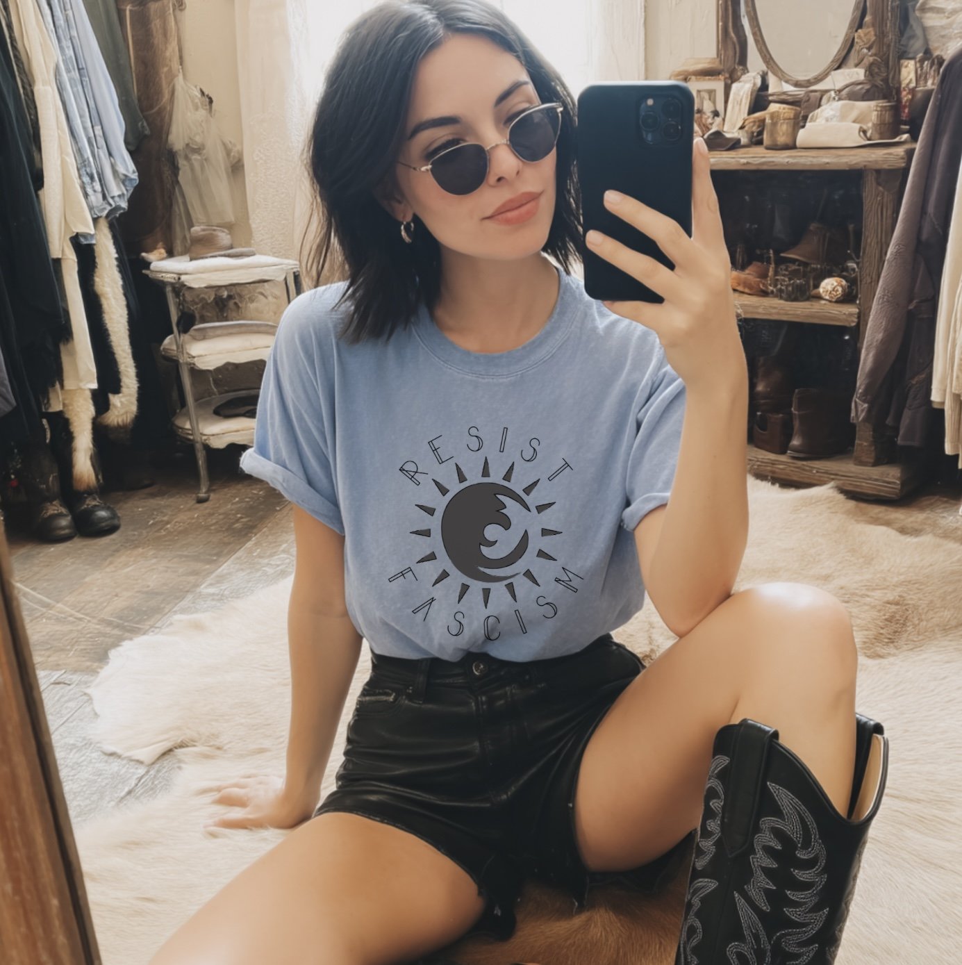 Resist Fascism  *Premium Comfort Colors tee